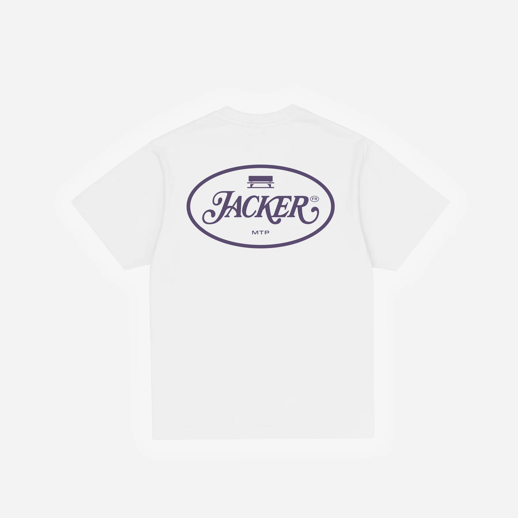 ID T-SHIRT - WHITE & PURPLE