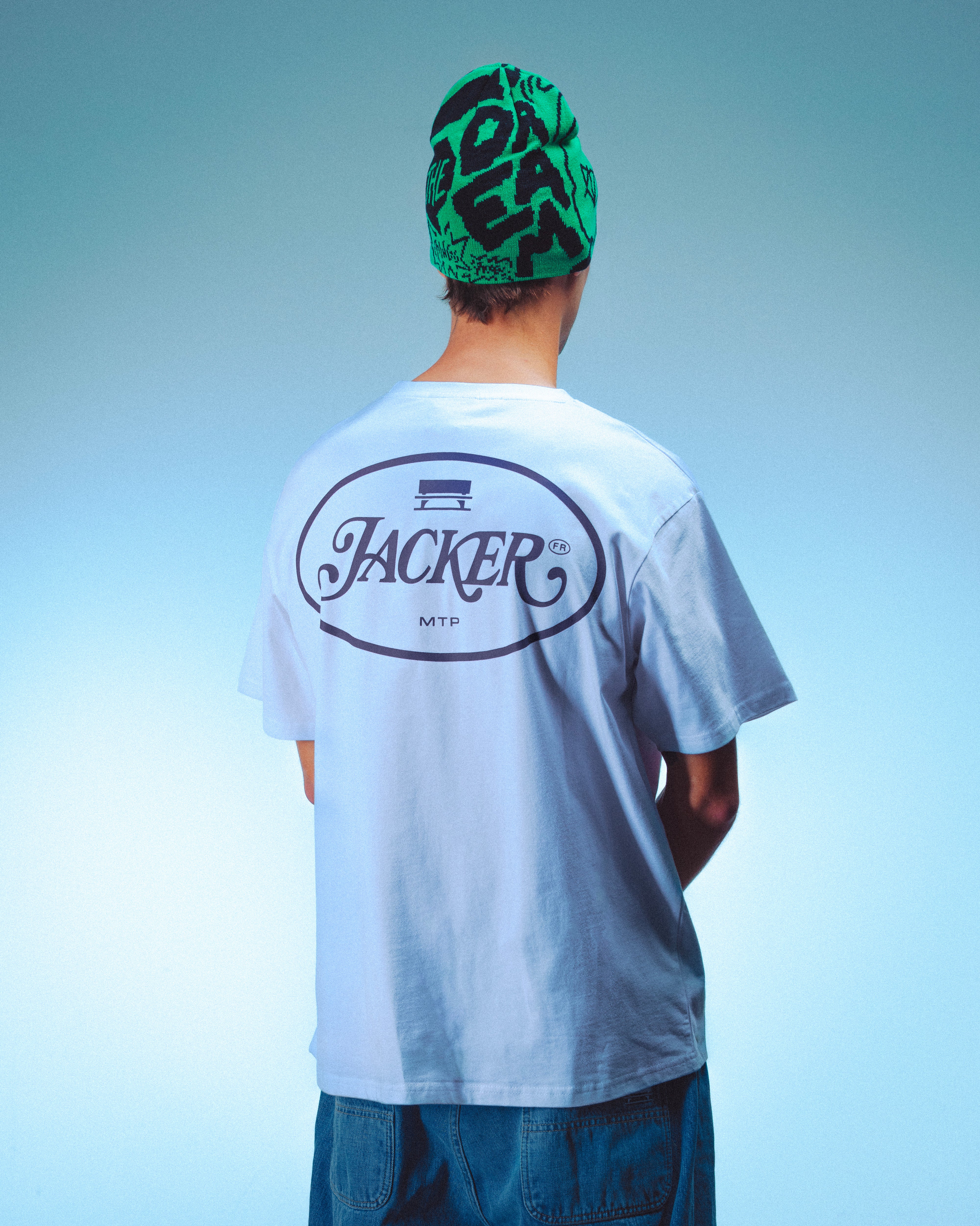ID T-SHIRT - WHITE & PURPLE - Image 2