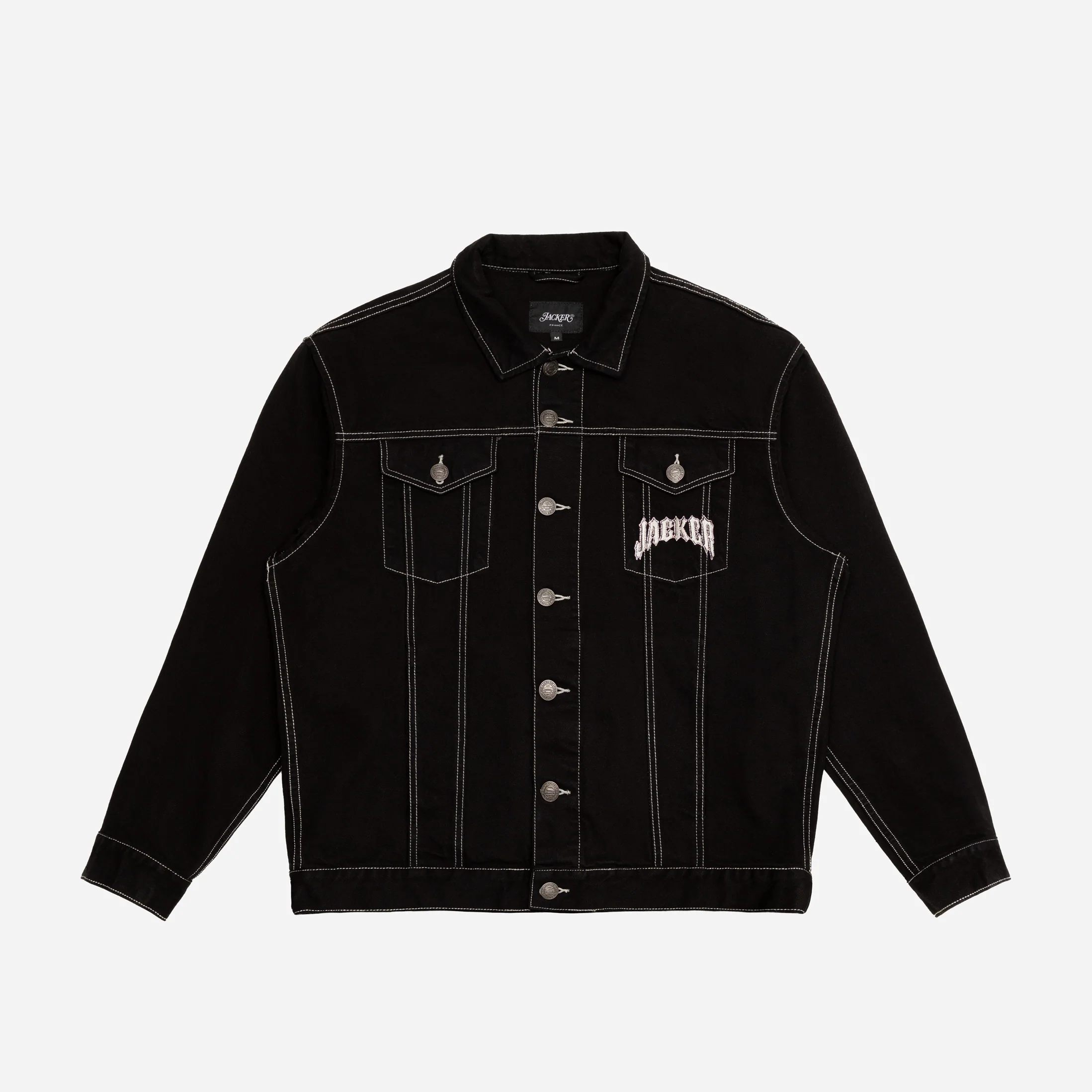INFERNO DENIM JACKET - BLACK - Image 3