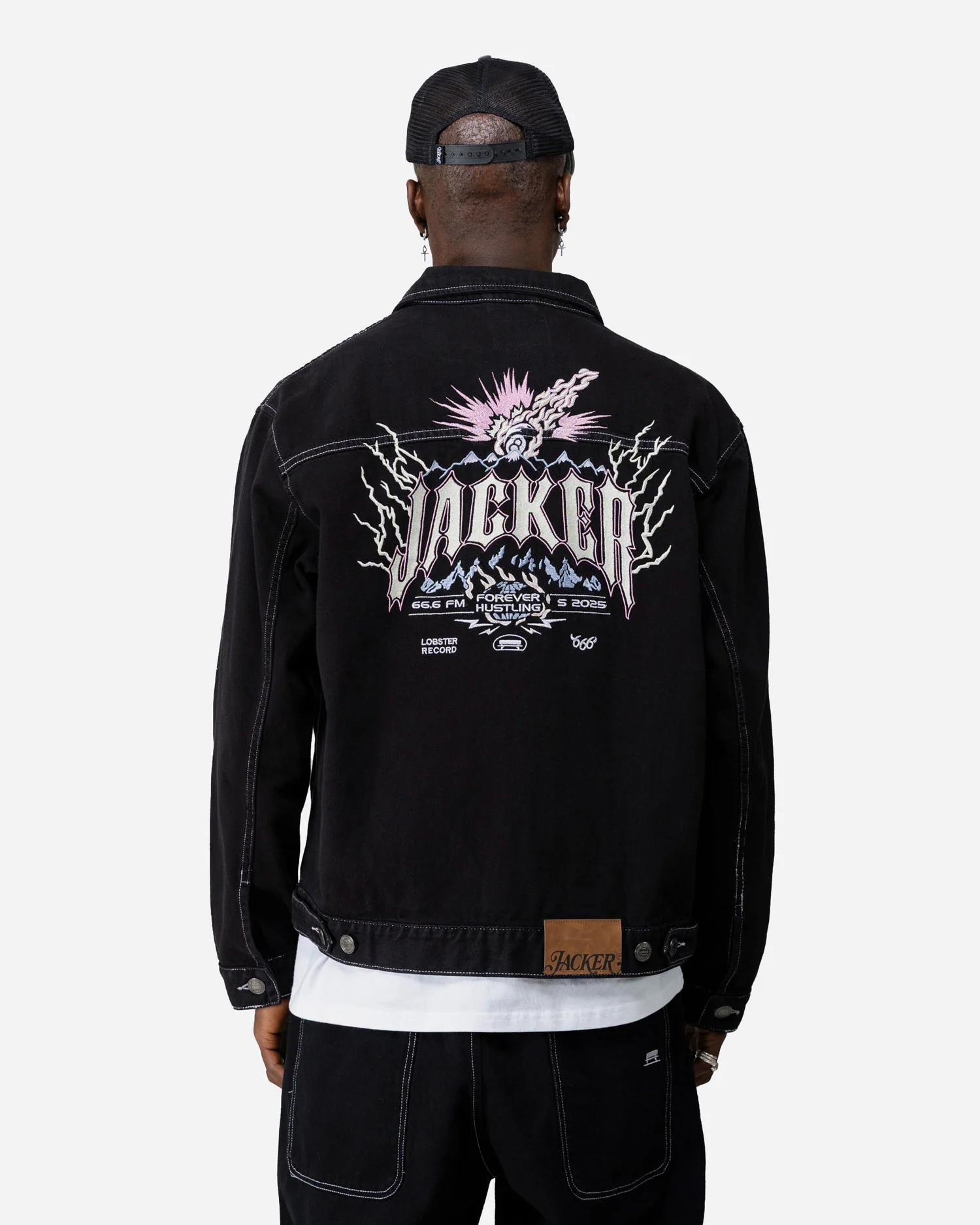 INFERNO DENIM JACKET - BLACK - Image 4