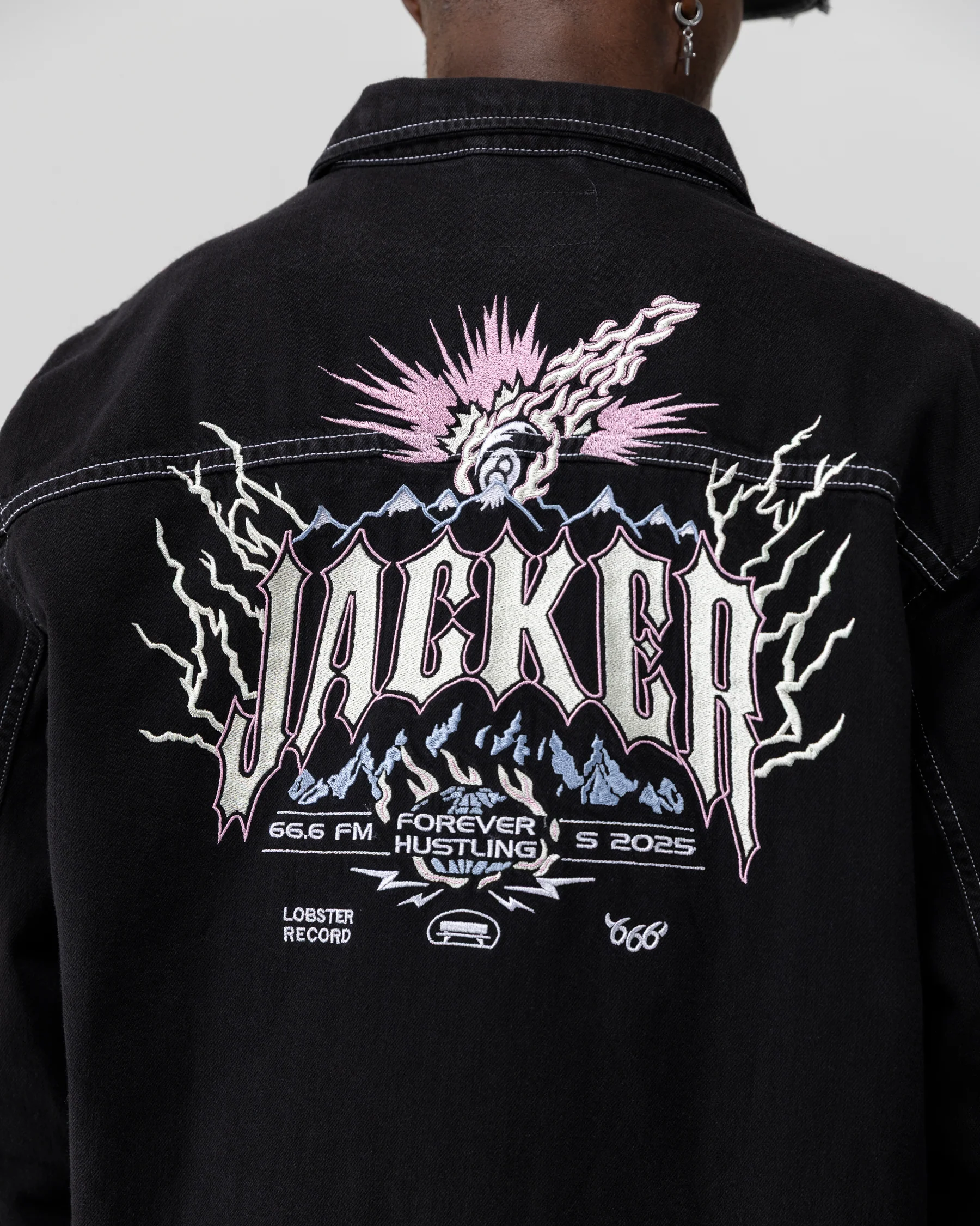 INFERNO DENIM JACKET - BLACK - Image 7