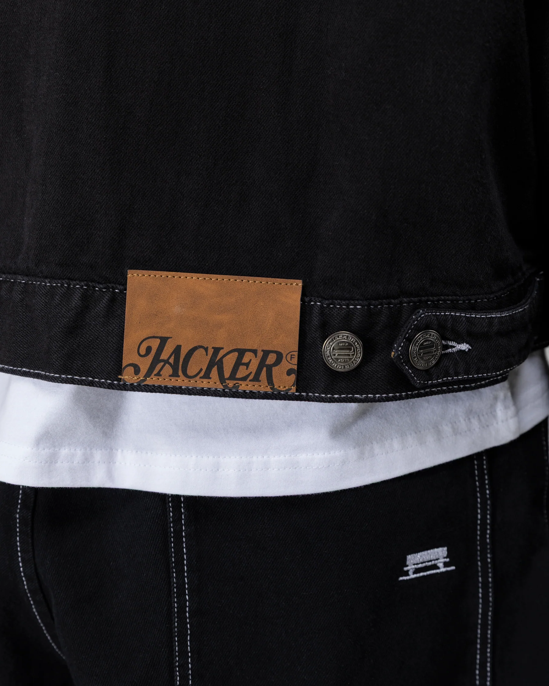INFERNO DENIM JACKET - BLACK - Image 8