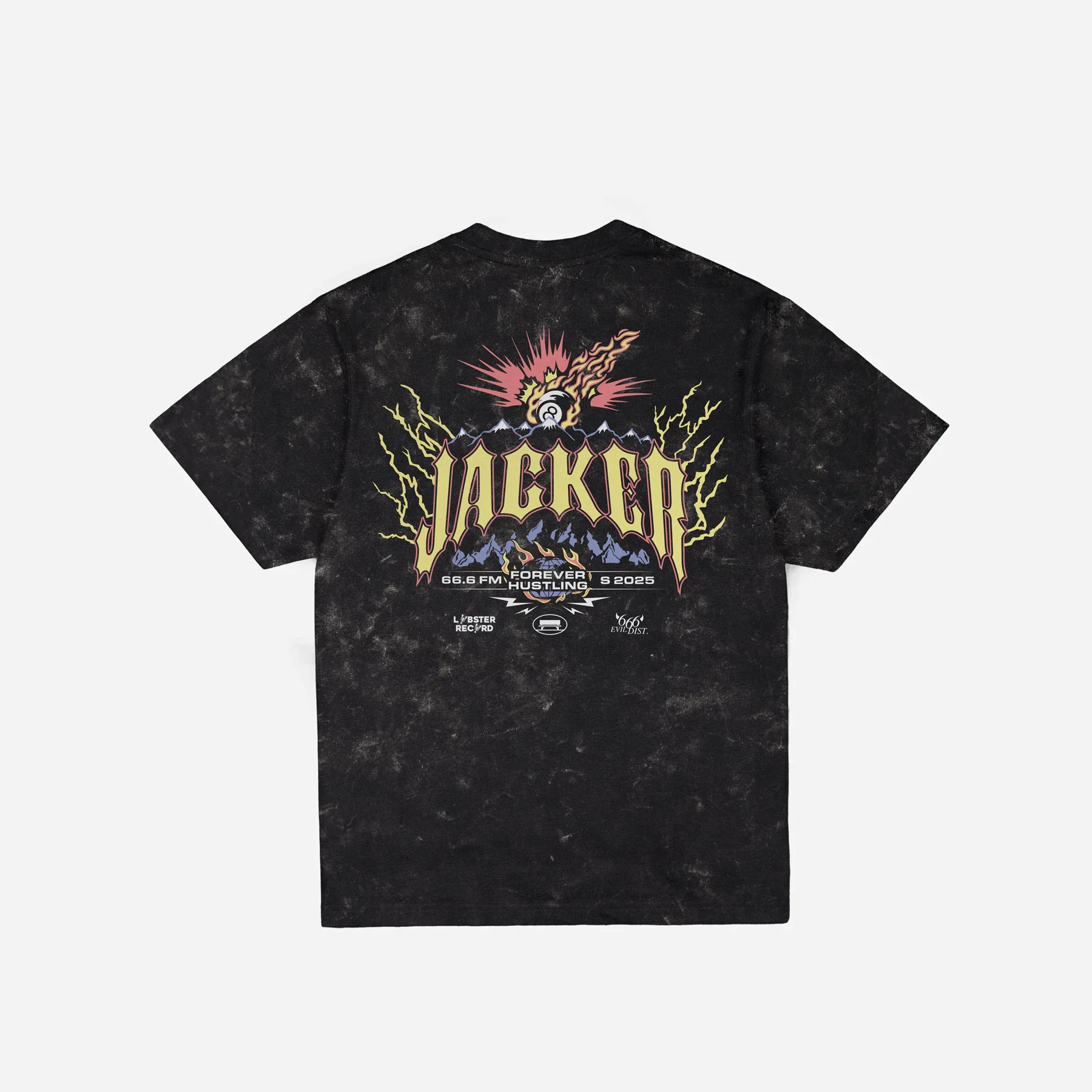 INFERNO T-SHIRT - BLACK WASHED