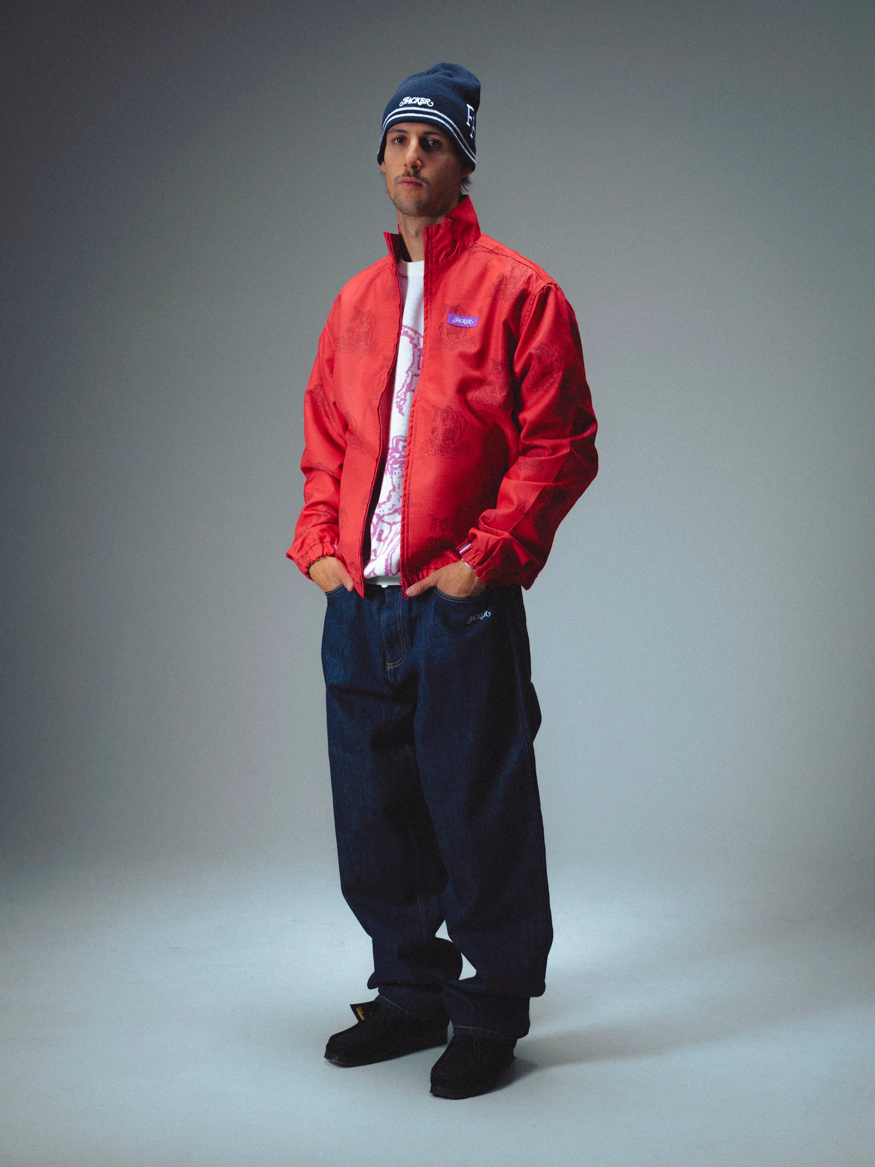 KAREN RIPSTOP NYLON JACKET - RED - Image 4