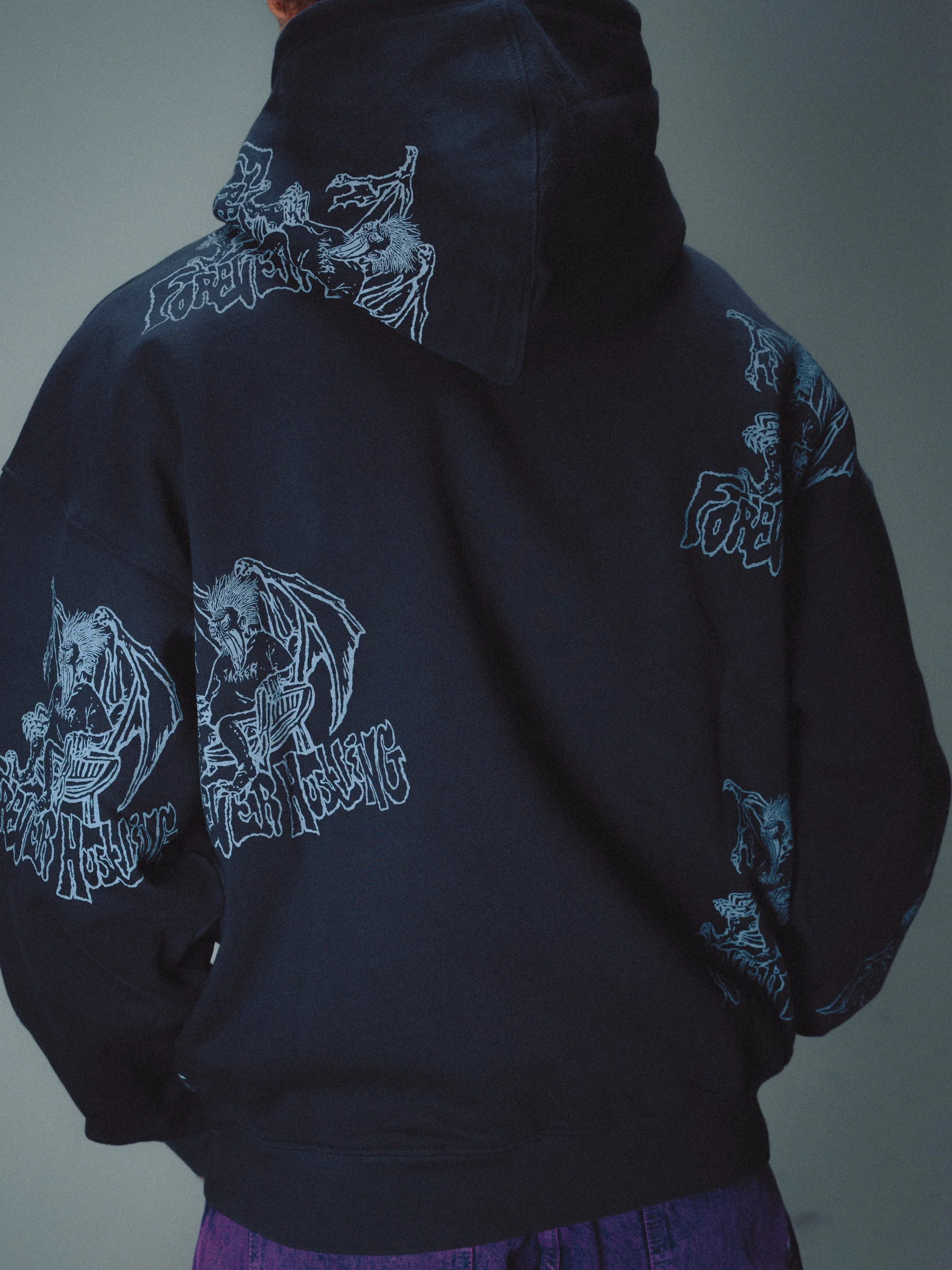 KAREN WASHED HOODIE - BLACK - Image 5