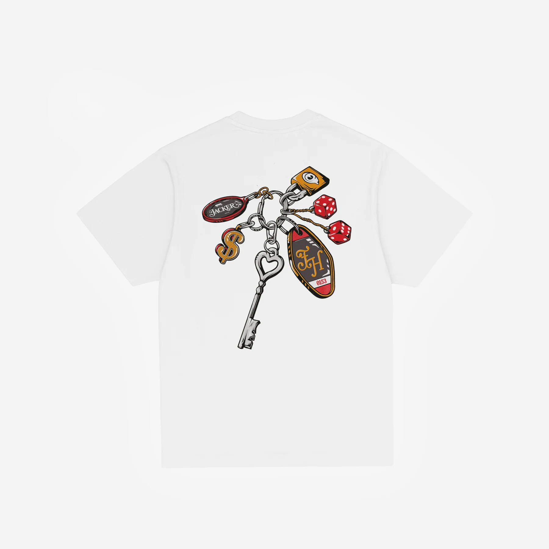 KEYCHAIN T-SHIRT - WHITE - Image 2