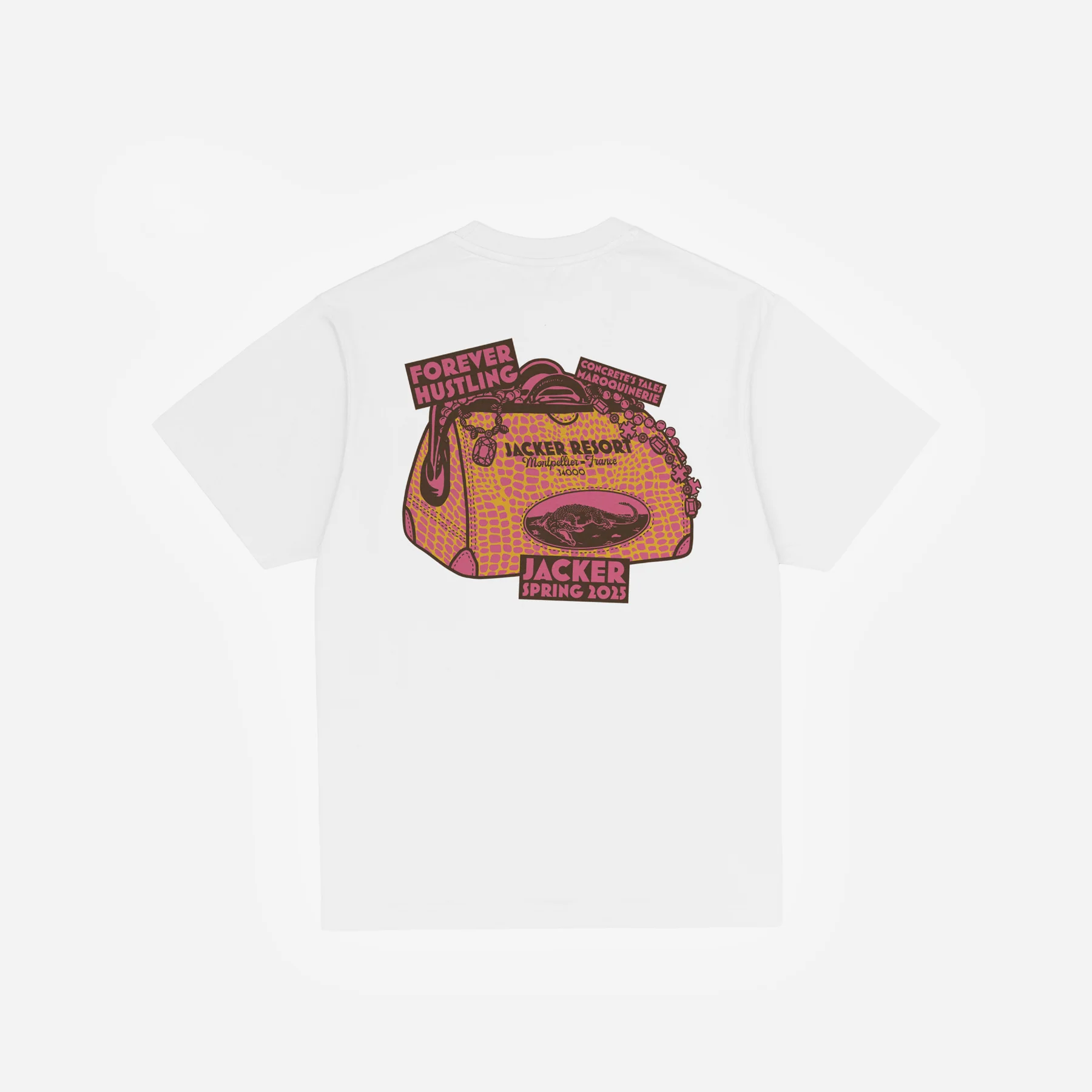 MAROQUIN BAG T-SHIRT - WHITE - Image 2