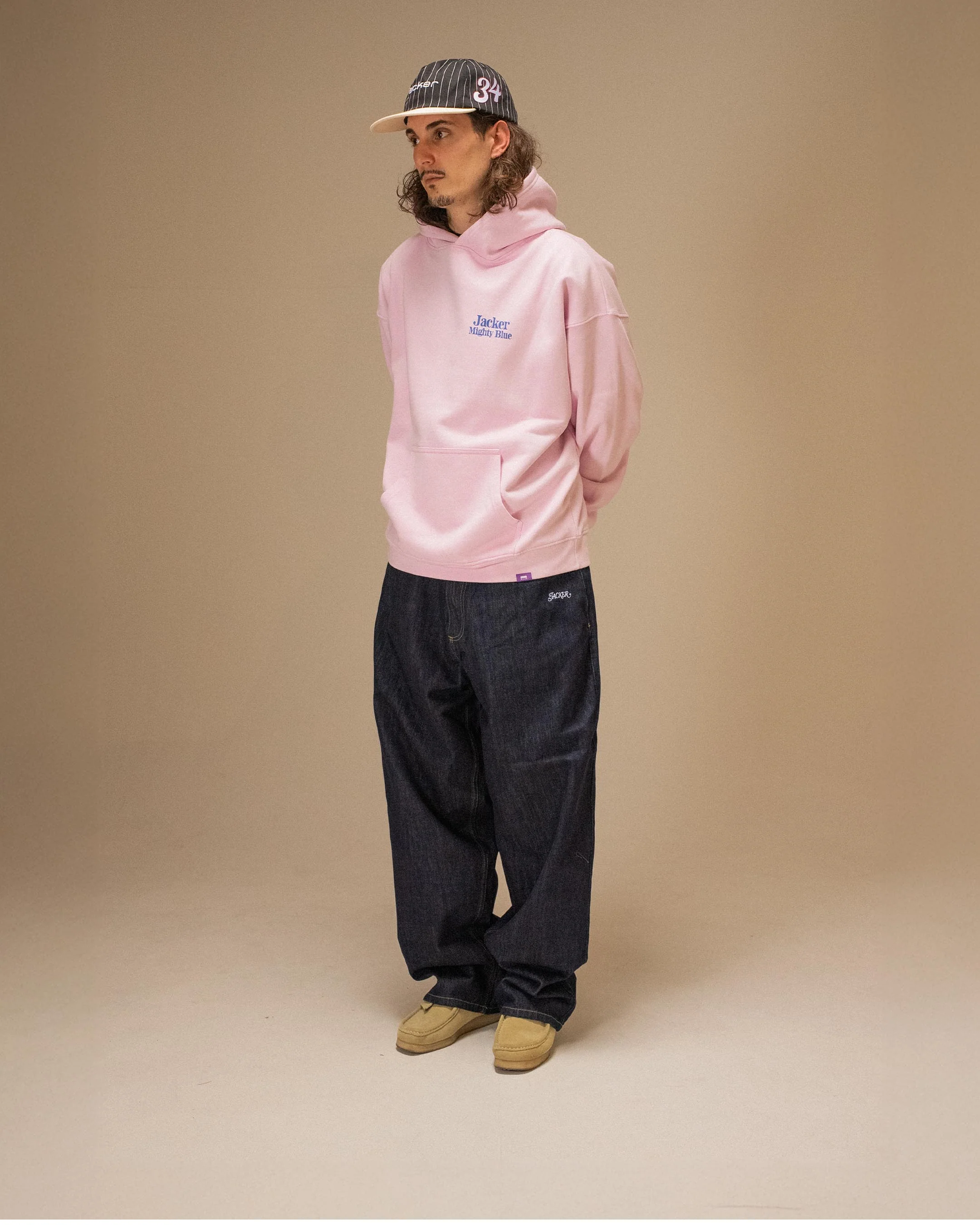 MIGHTY BLUE HOODIE - PINK - Image 4