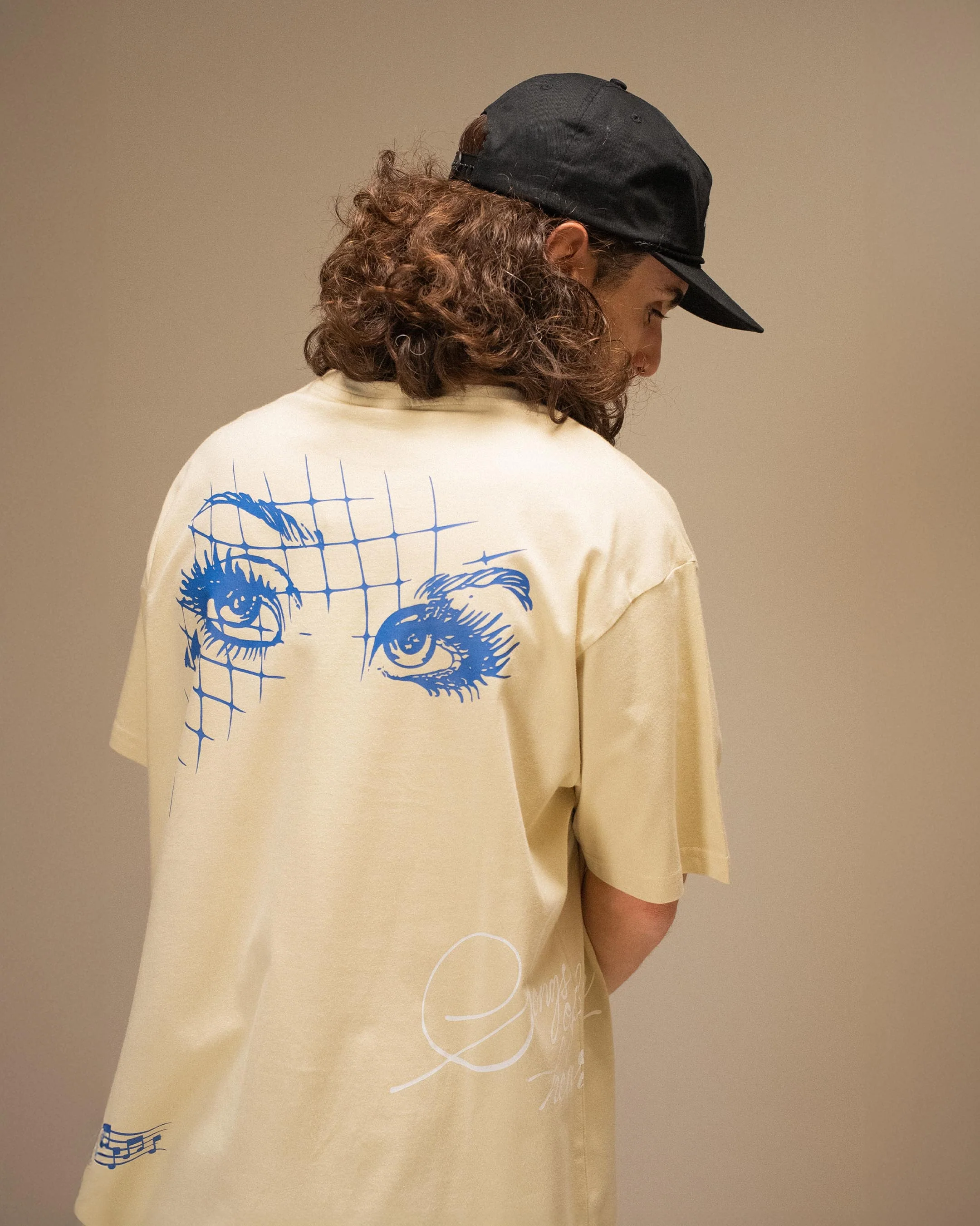 MIGHTY BLUE T-SHIRT - BEIGE - Image 2