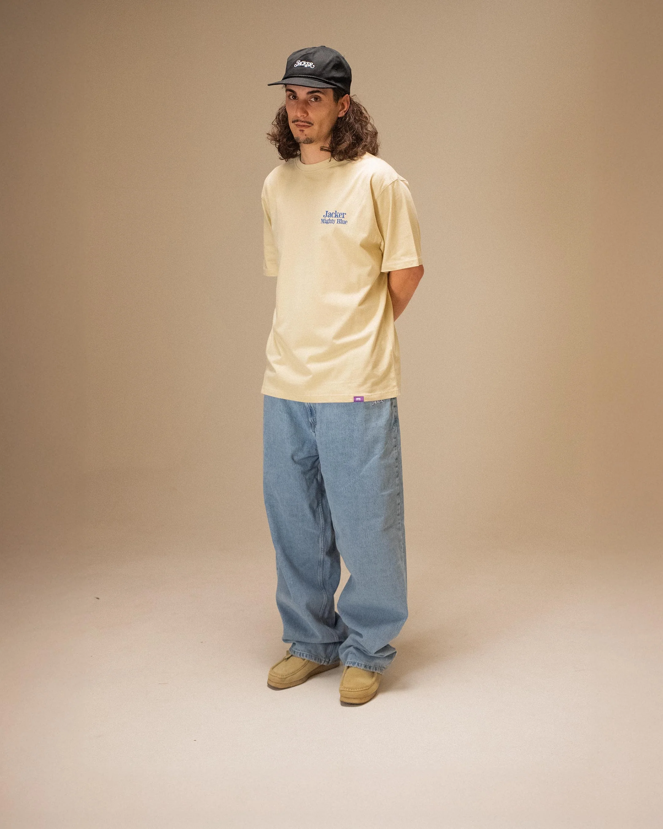 MIGHTY BLUE T-SHIRT - BEIGE - Image 5