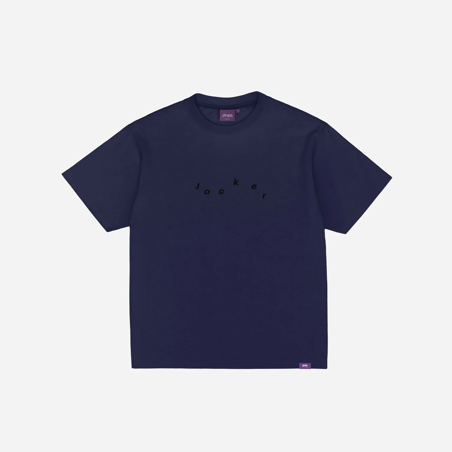 MIRROR MAZE GARMENT DYED CROP T-SHIRT - BLUE - Image 3