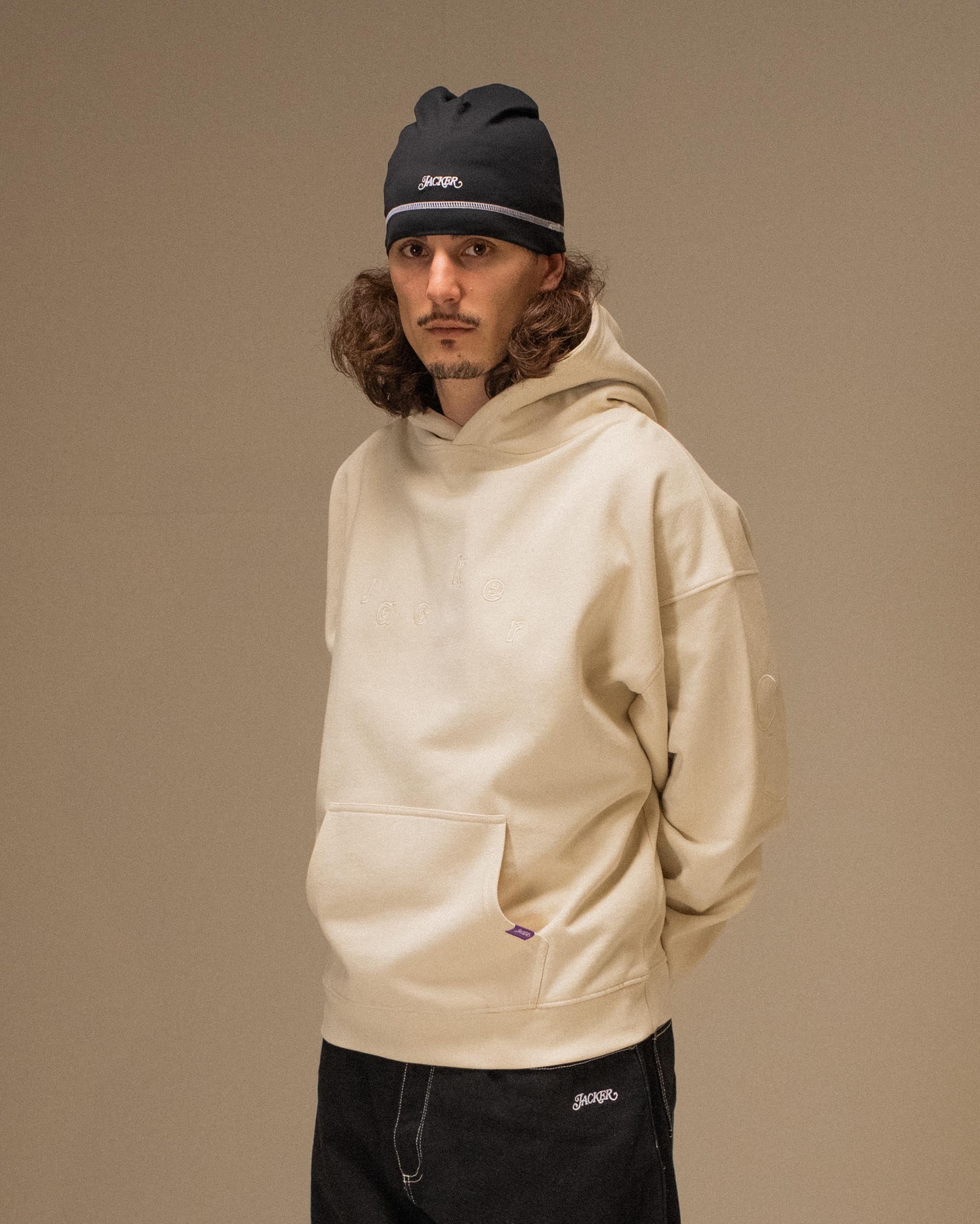 MIRROR MAZE HOODIE - BEIGE - Image 4