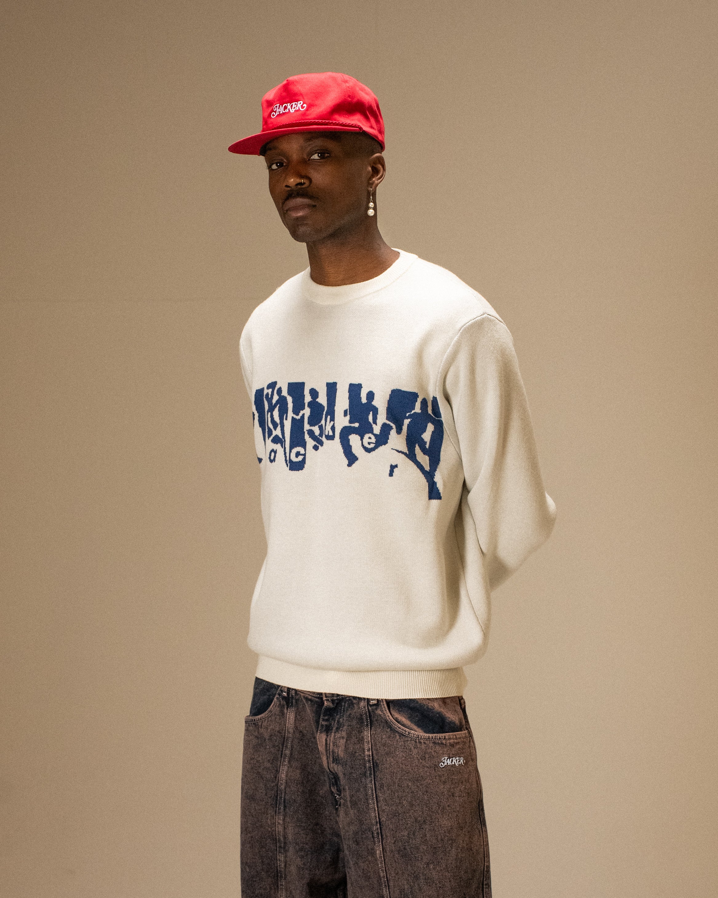 MIRROR MAZE SWEATER - BEIGE - Image 2