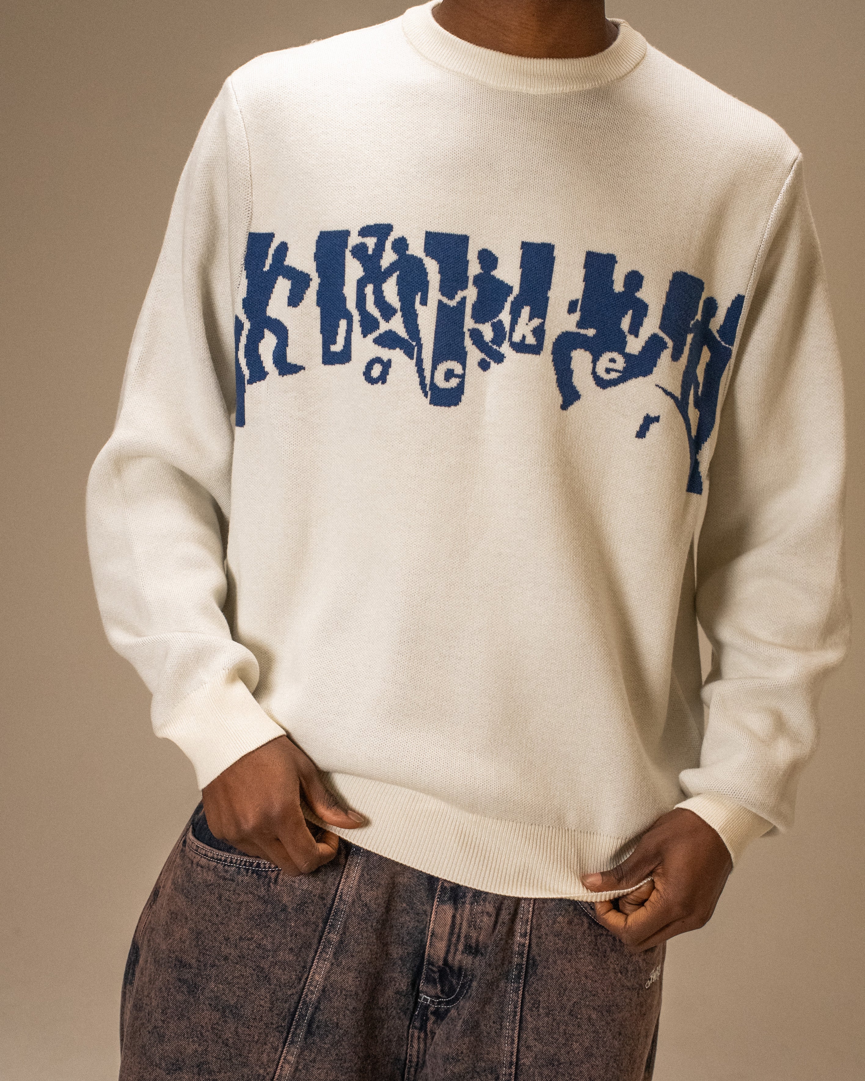 MIRROR MAZE SWEATER - BEIGE - Image 4