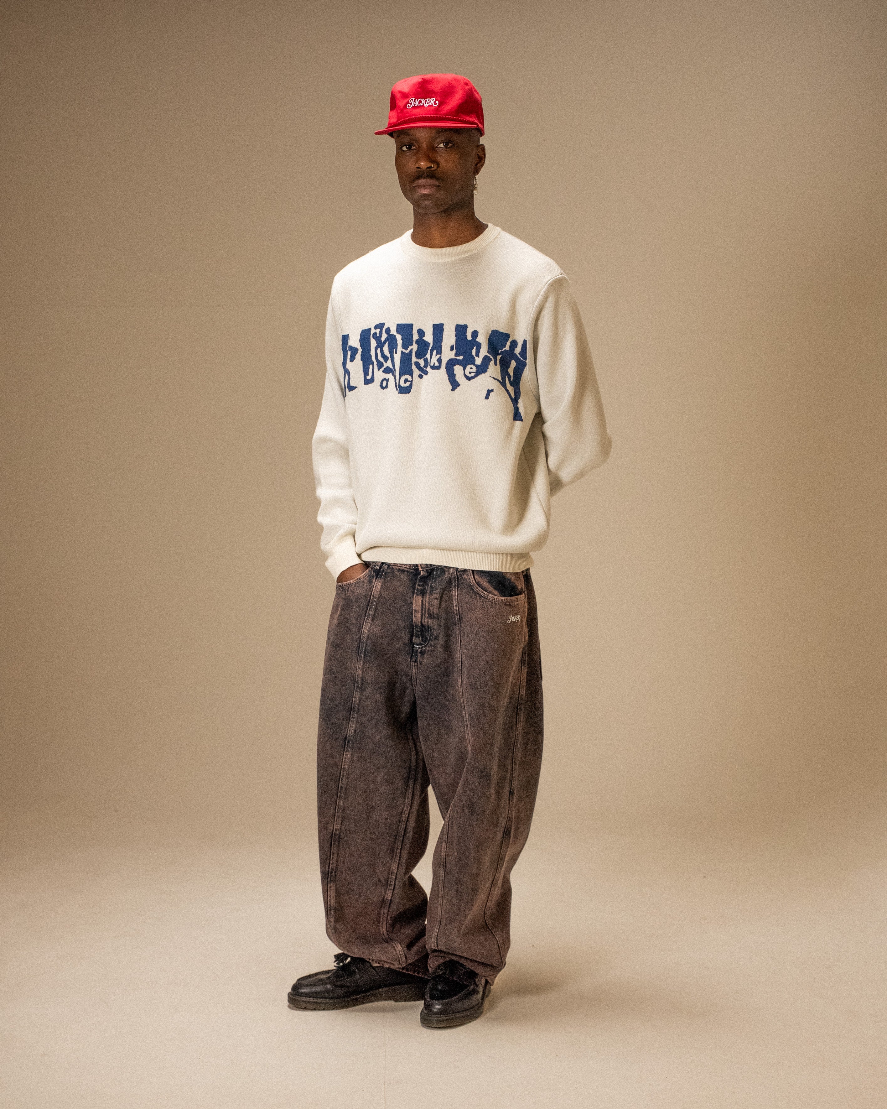 MIRROR MAZE SWEATER - BEIGE - Image 5
