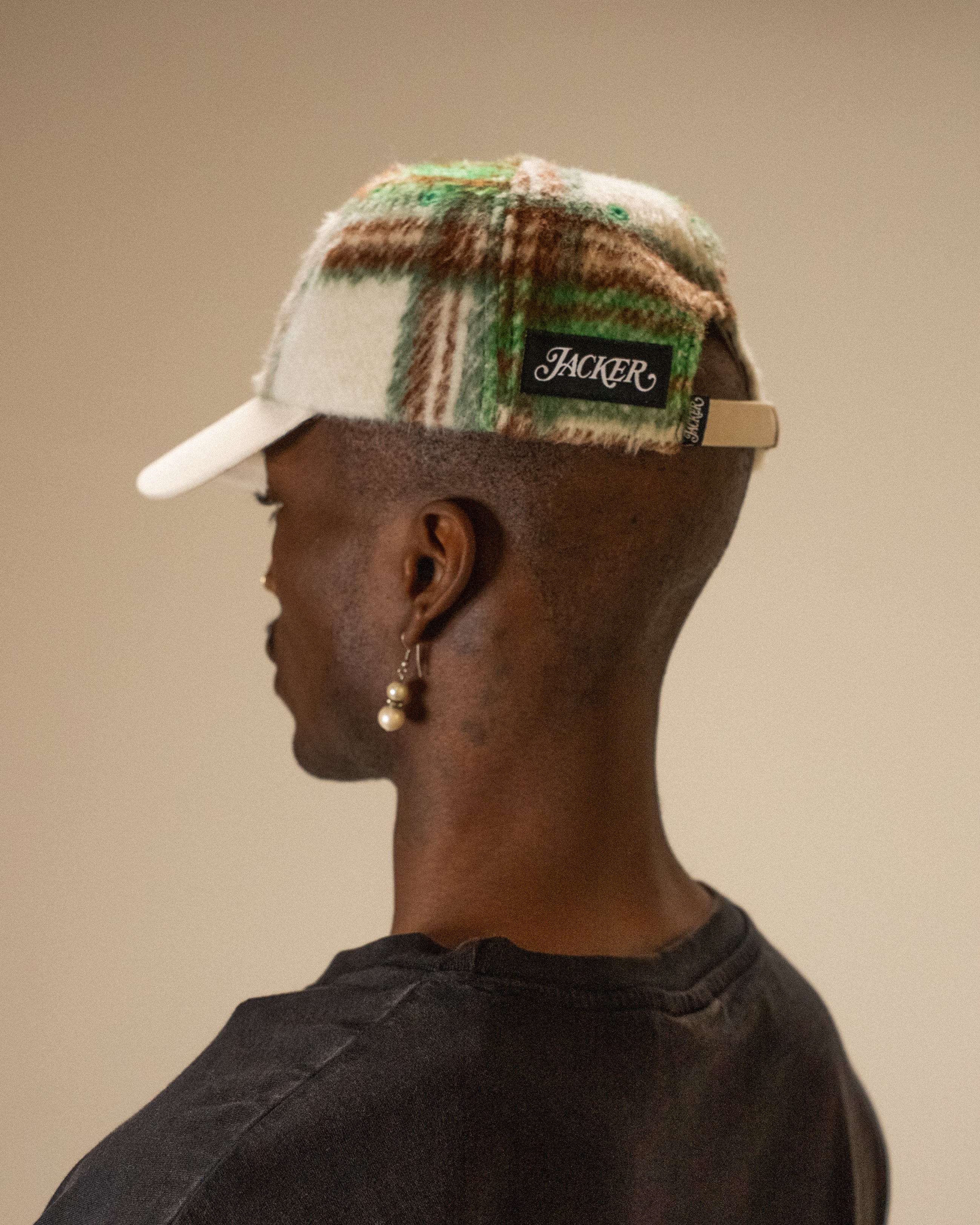 MOHAIR TARTAN CAP - Image 4