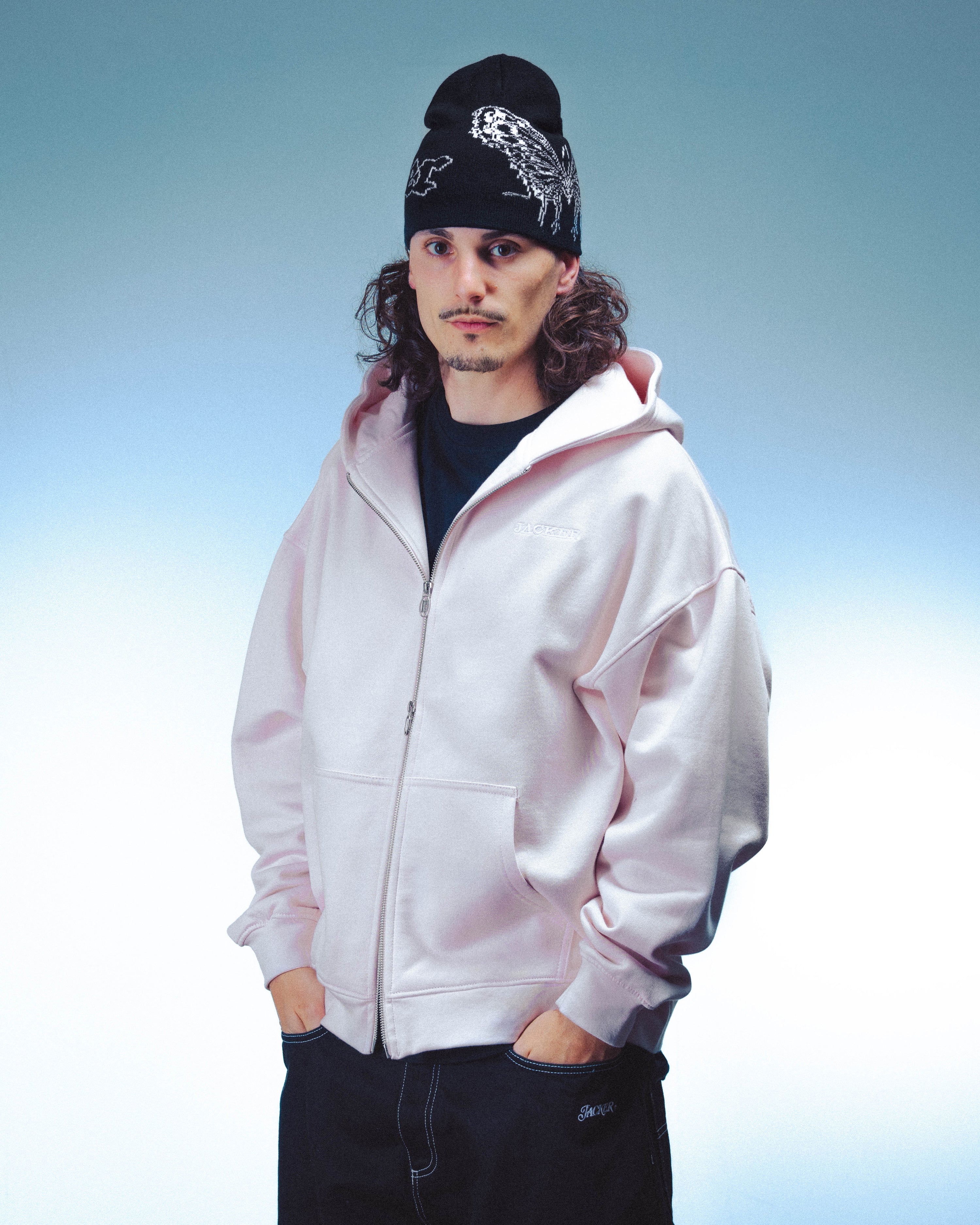 NOTORIOUS HOODIE ZIP - PINK - Image 4