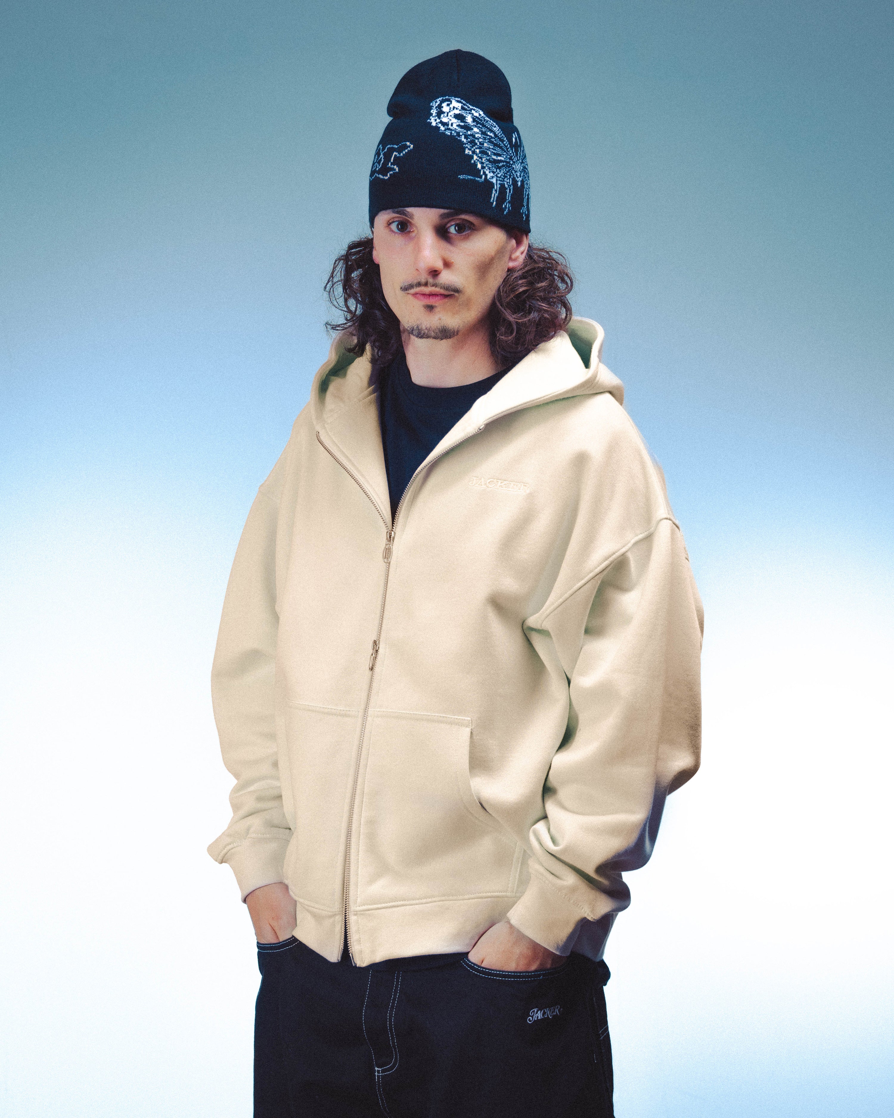 NOTORIOUS HOODIE ZIP - TOFU - Image 4