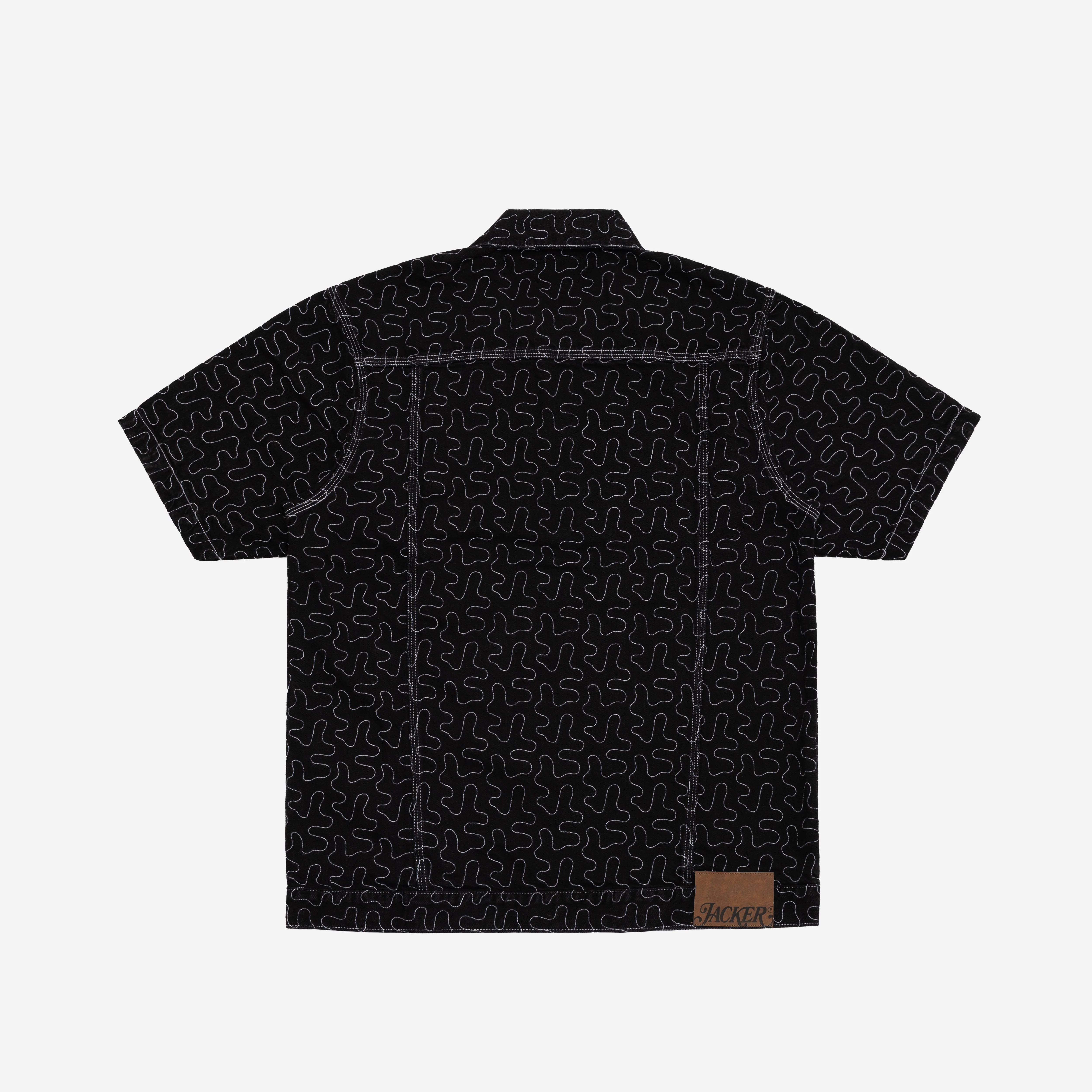 ONELINE DENIM SHIRT - BLACK - Image 3