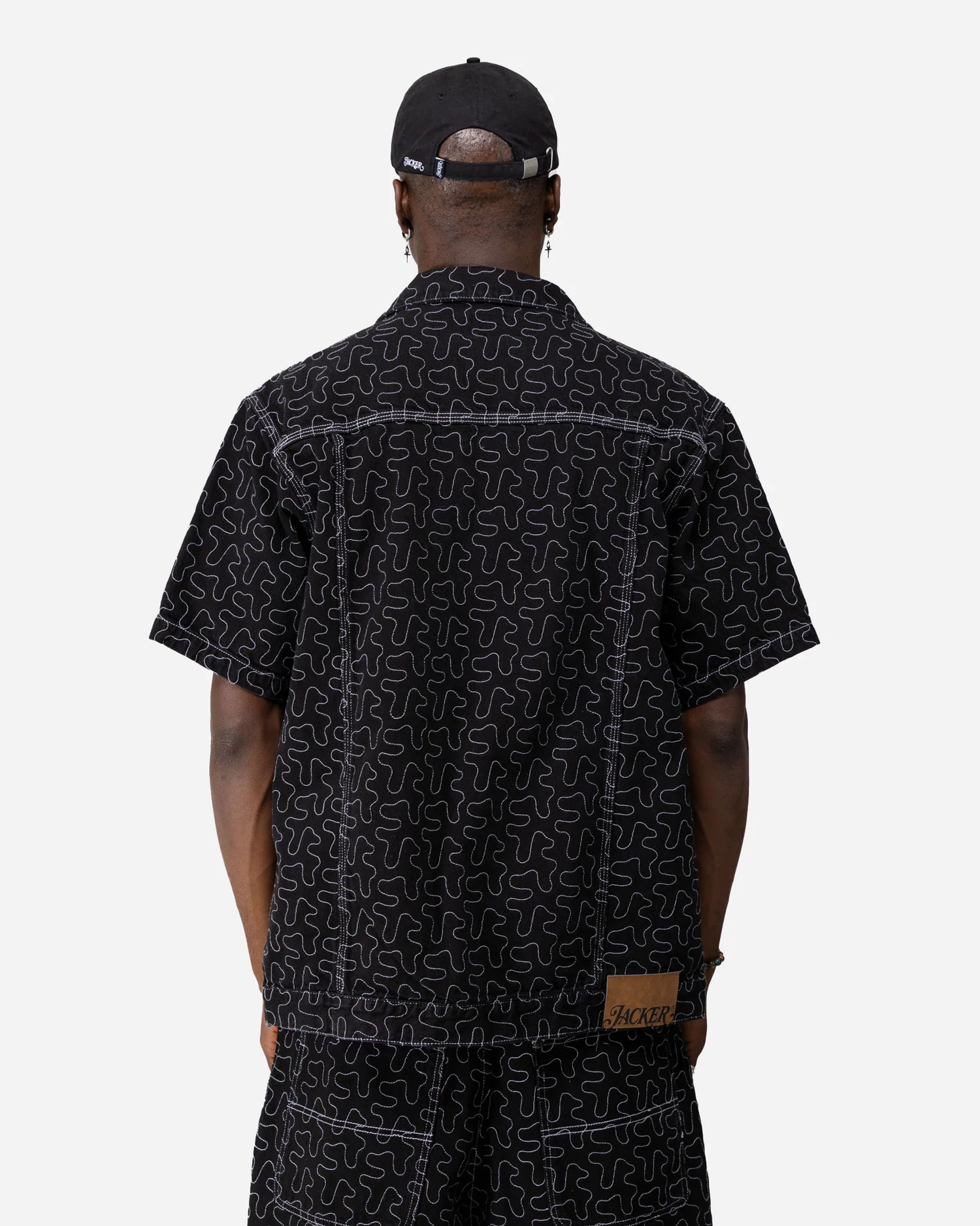 ONELINE DENIM SHIRT - BLACK - Image 4