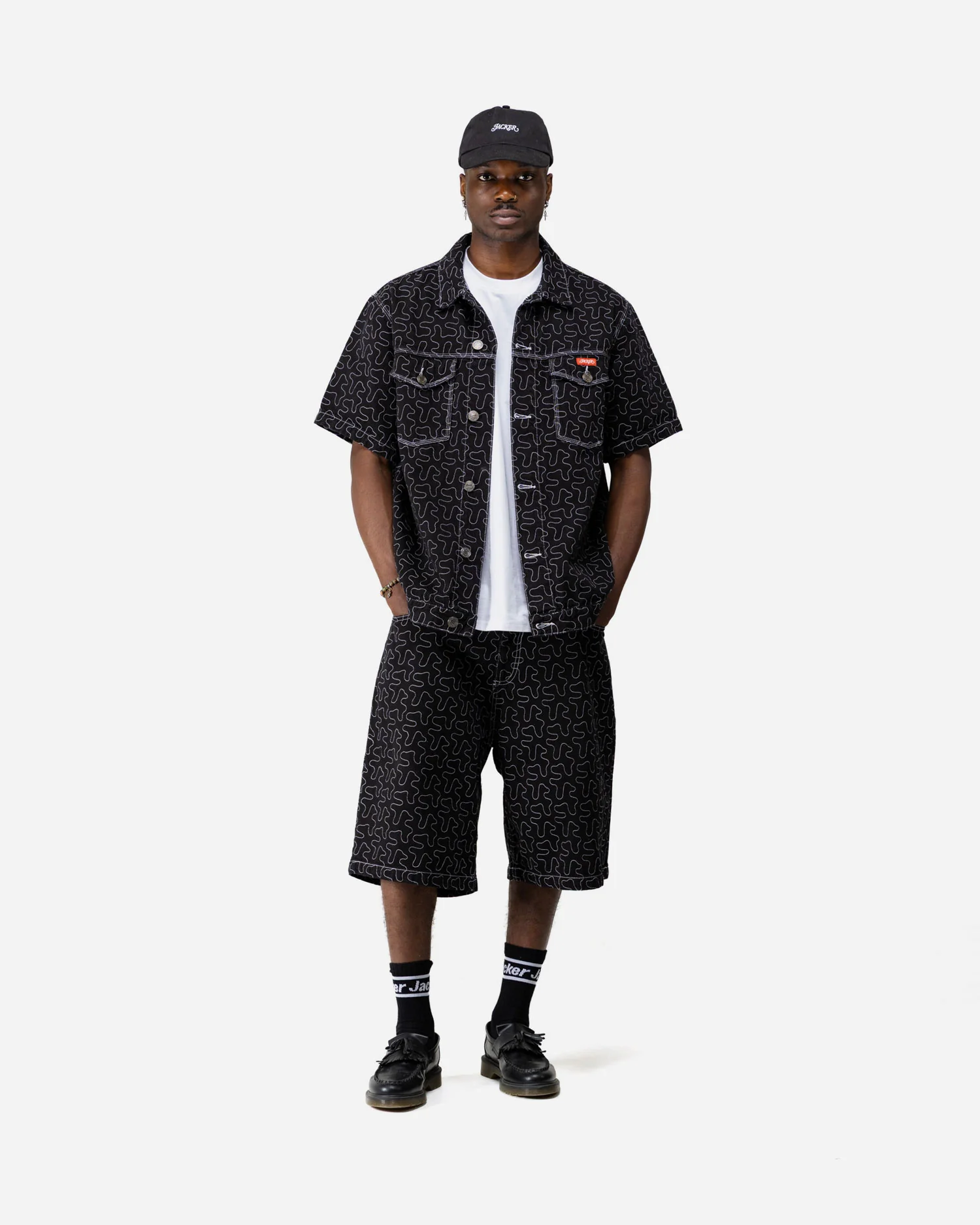 ONELINE DENIM SHIRT - BLACK - Image 5
