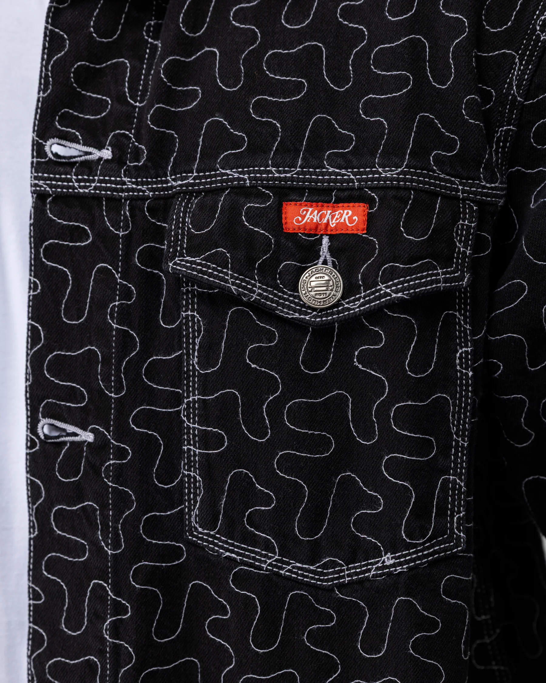 ONELINE DENIM SHIRT - BLACK - Image 6