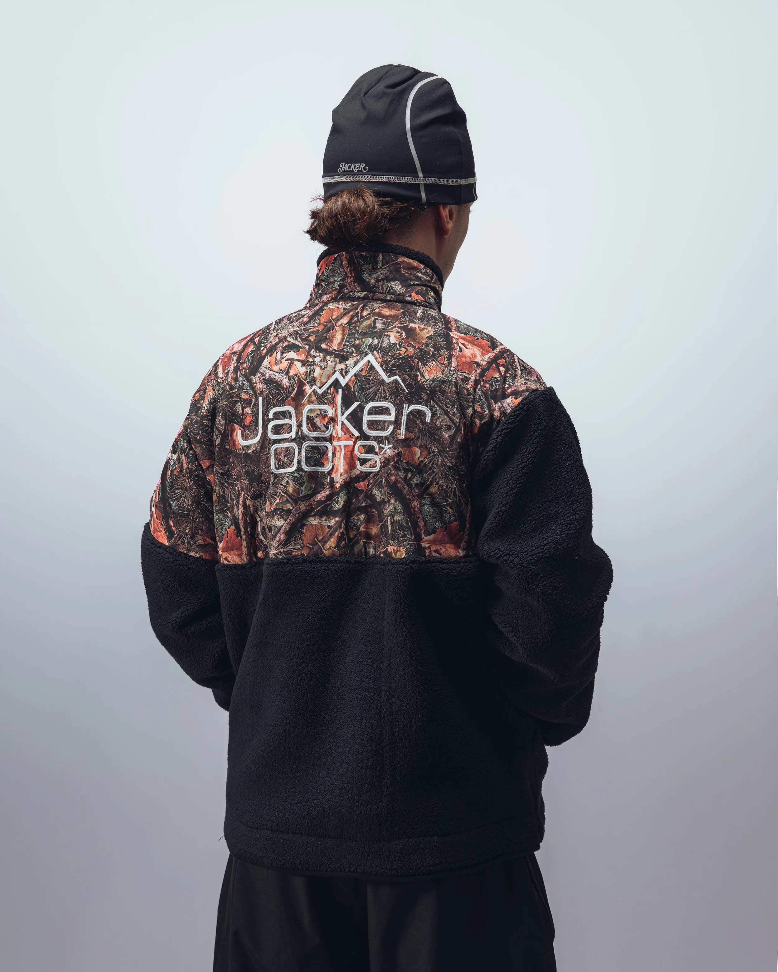 OOTS SHERPA JACKET - BLACK & AOP - Image 4