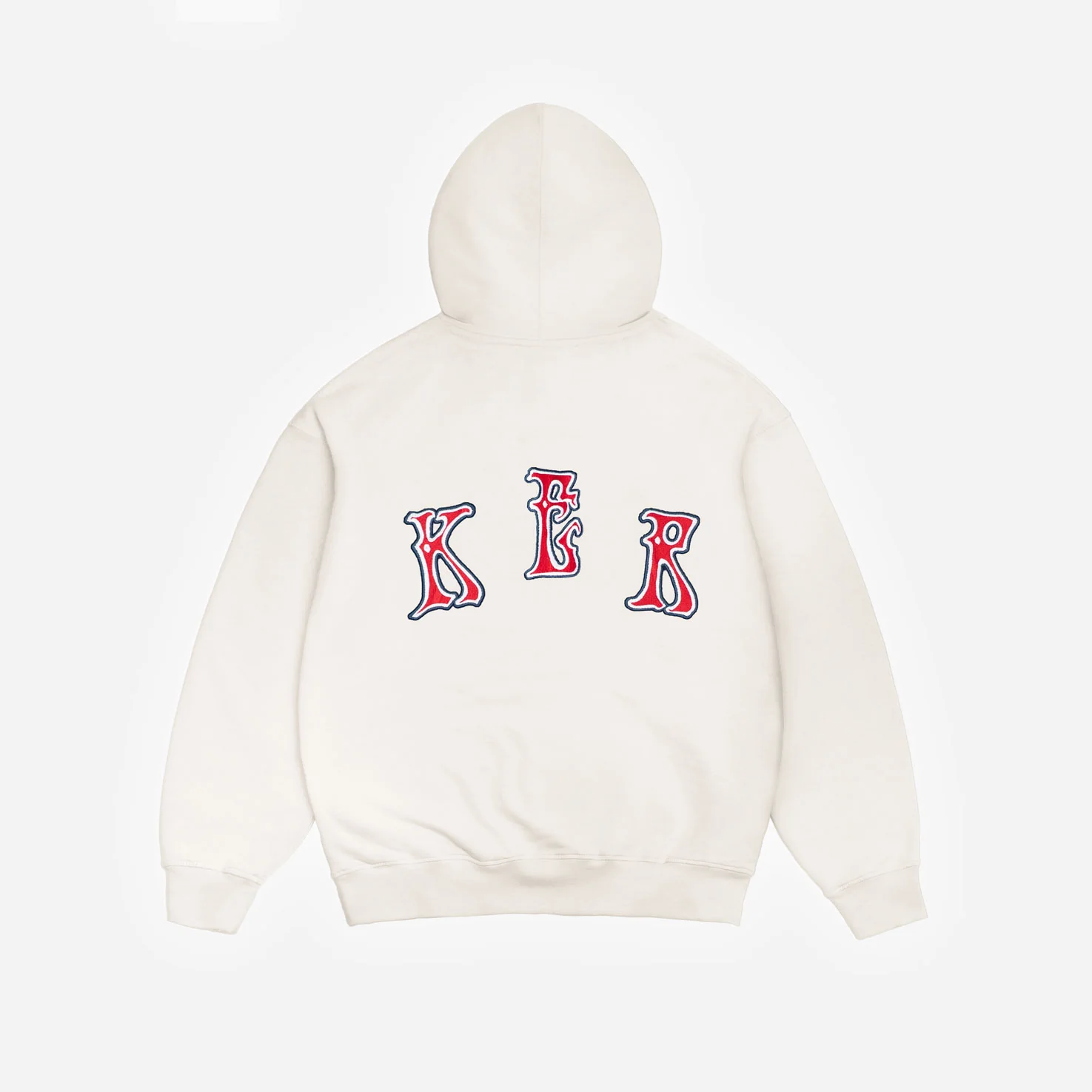 PALS FONT HOODIE ZIP WHITE - Image 3