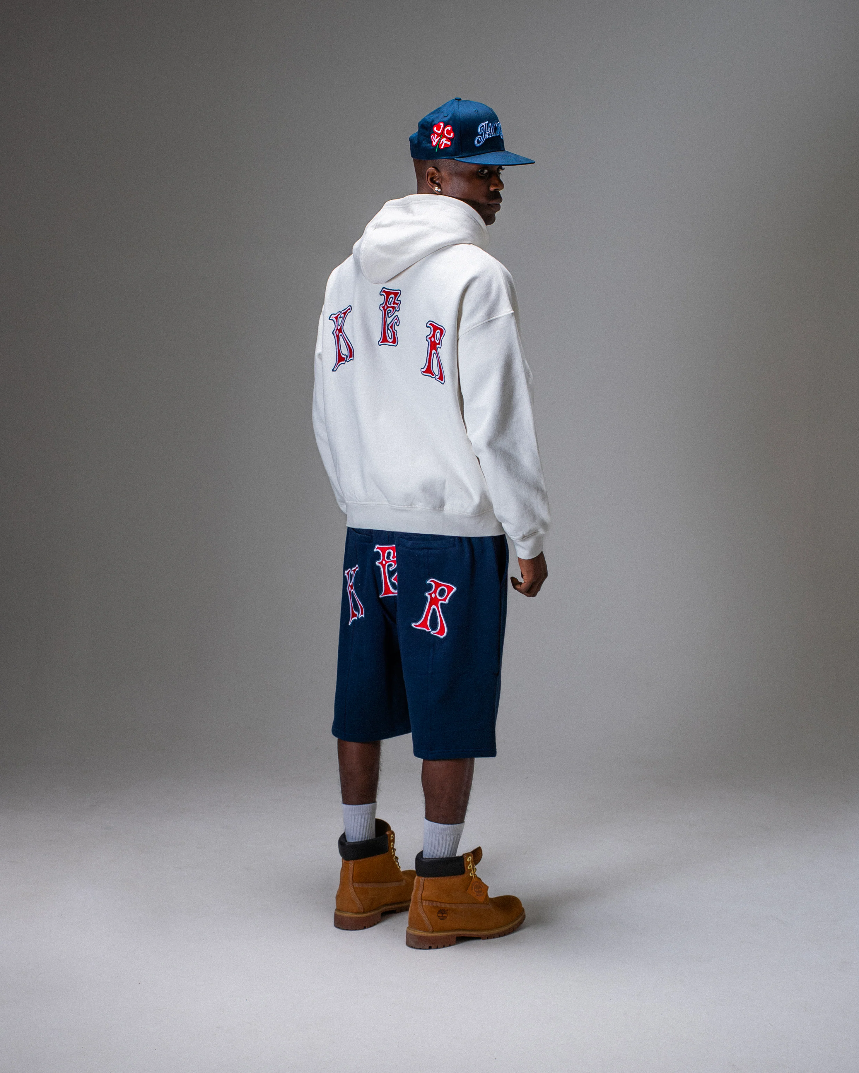 PALS FONT HOODIE ZIP WHITE - Image 6