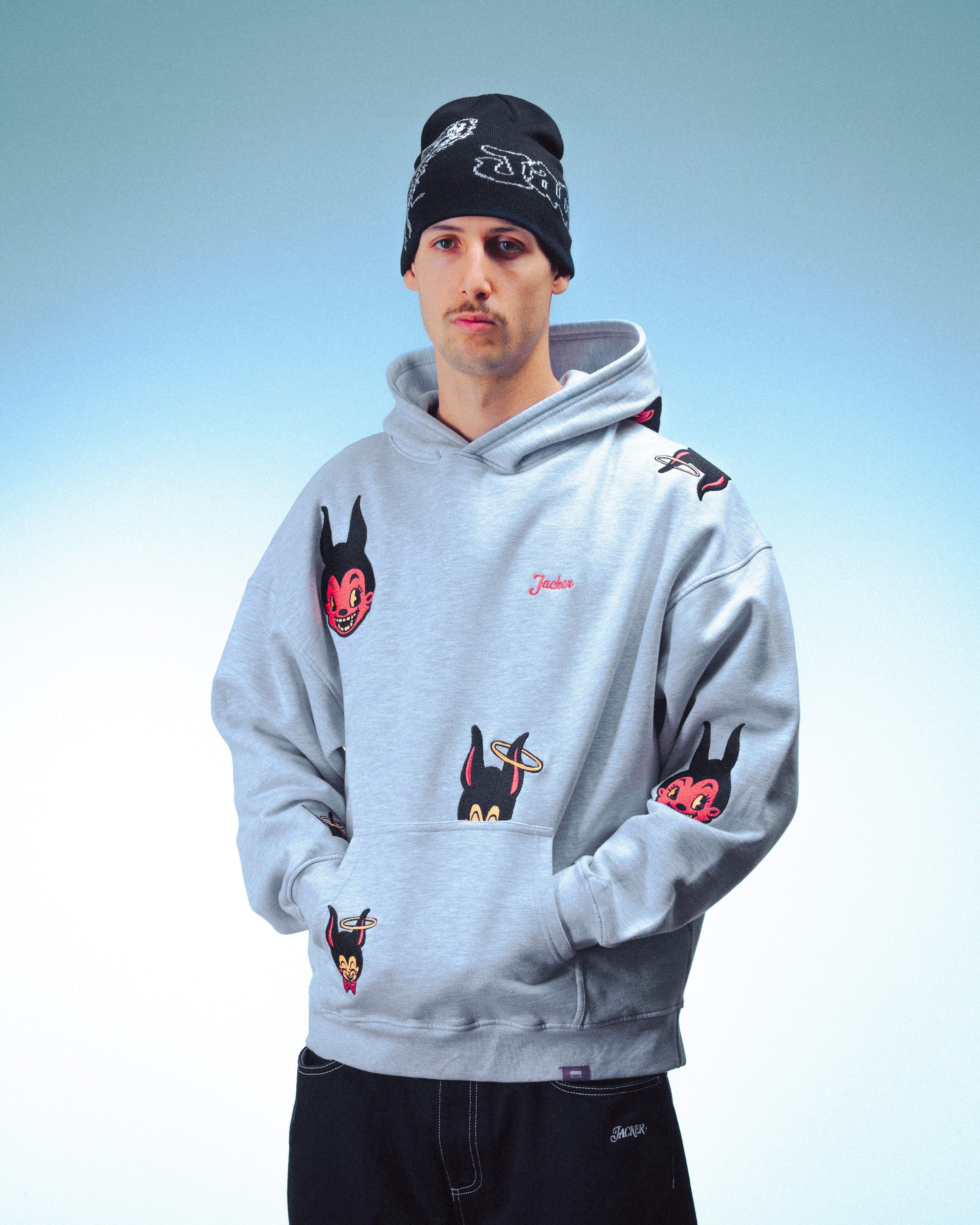 PARADISE HOODIE - HEATHER GREY - Image 2