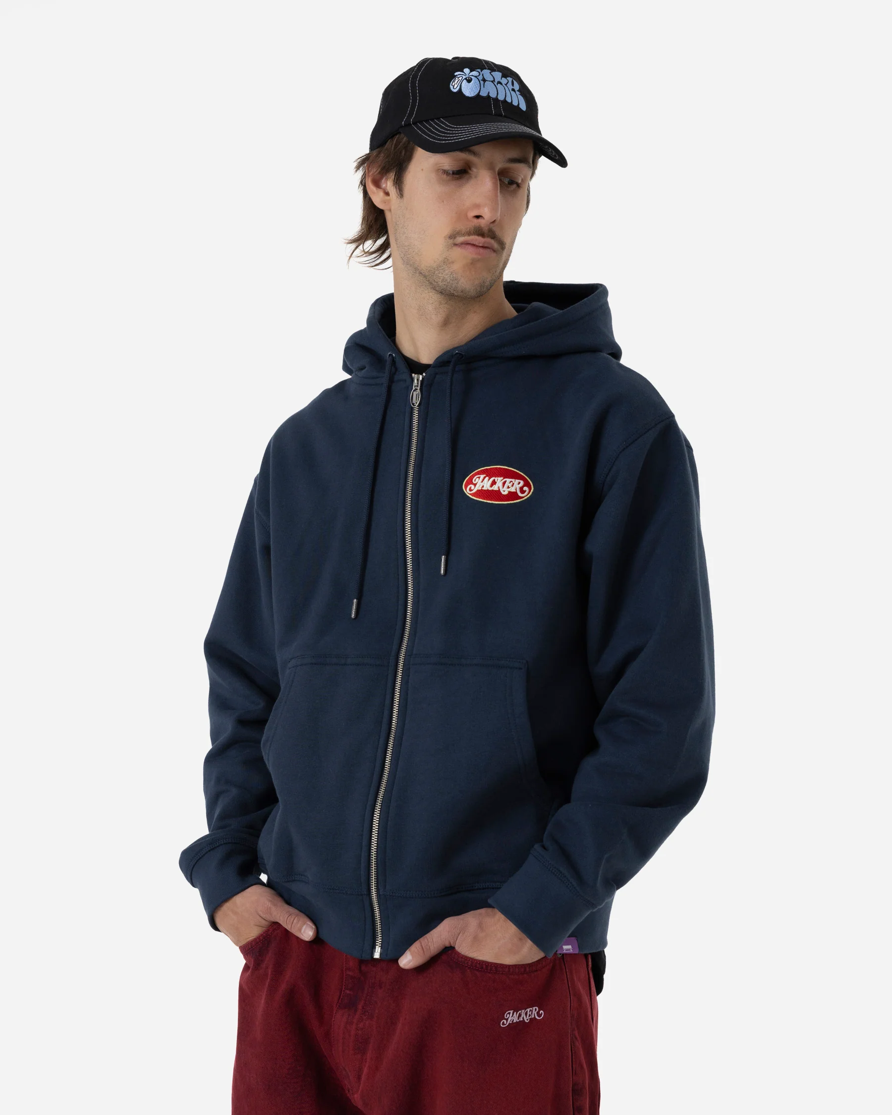 PESTOROSSO ZIPPED JACKET - NAVY - Image 4
