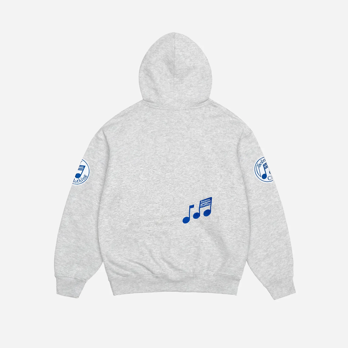 RECORDS HOODIE HEATHER GREY - Image 3