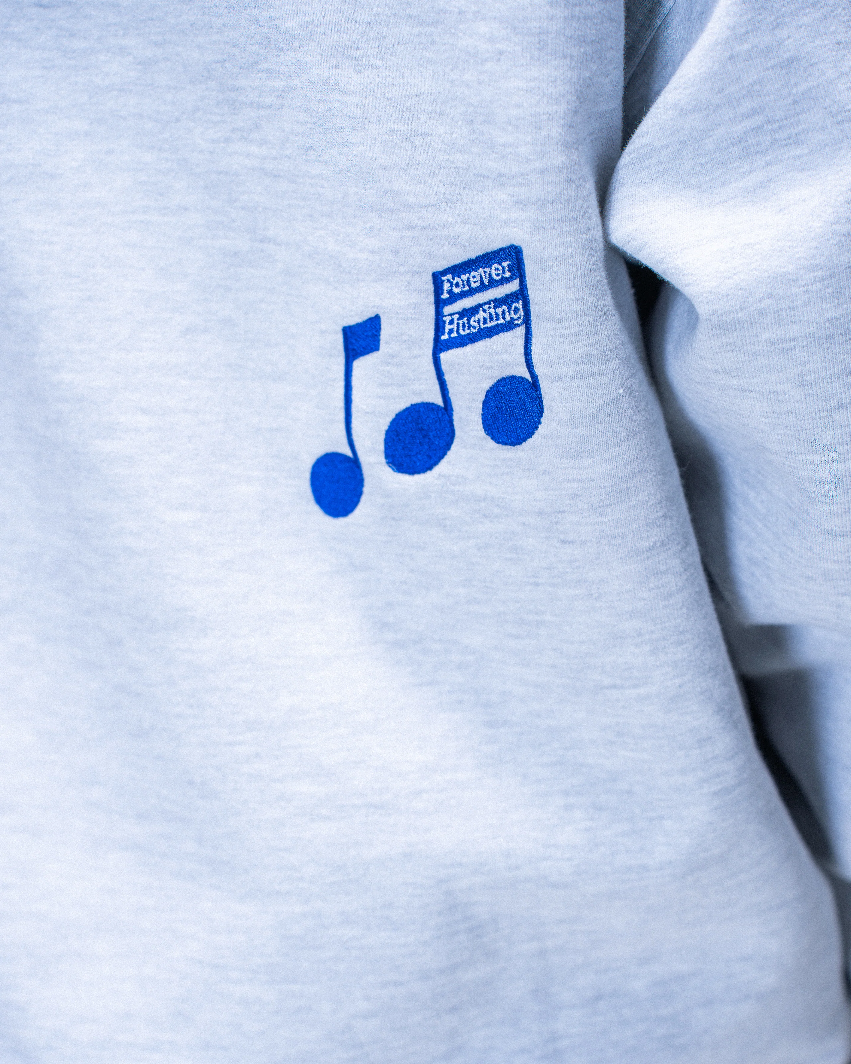 RECORDS HOODIE HEATHER GREY - Image 6