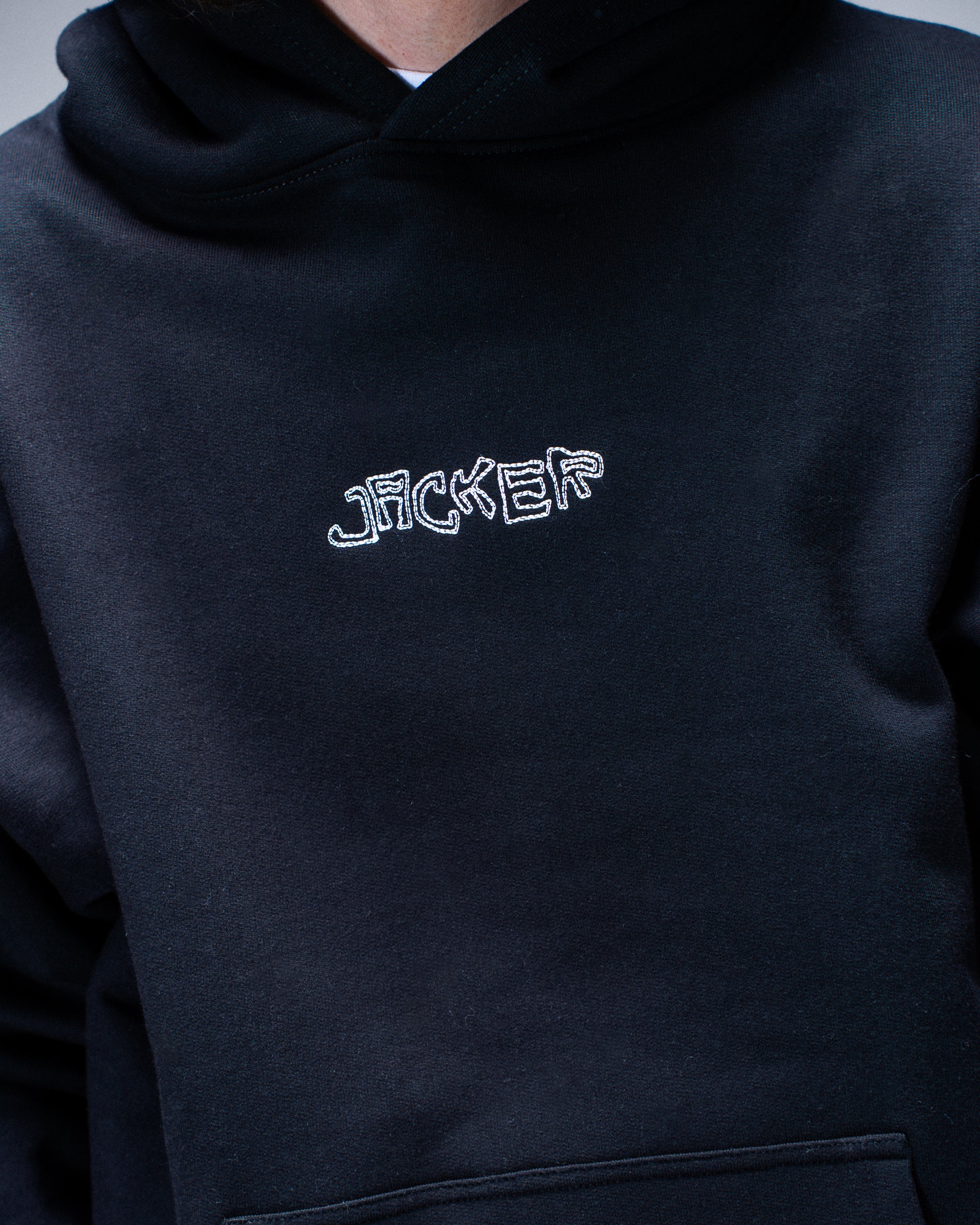 RED CLOVER HOODIE BLACK - Image 5