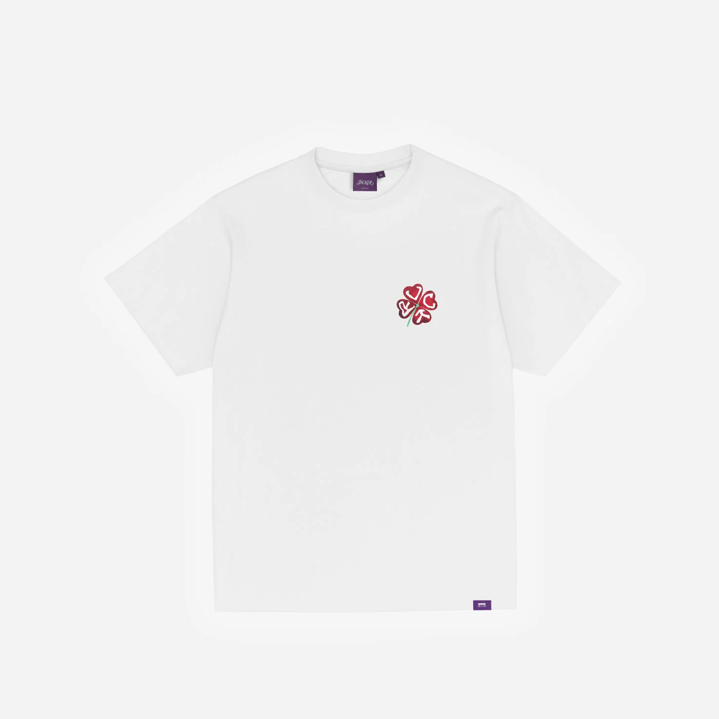 RED CLOVER T-SHIRT WHITE - Image 3