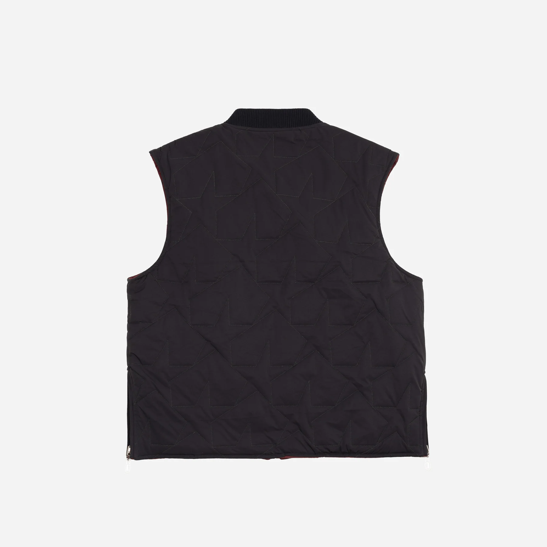 REVERSIBLE SLEEVELESS JACKET - NAVY & RED - Image 10