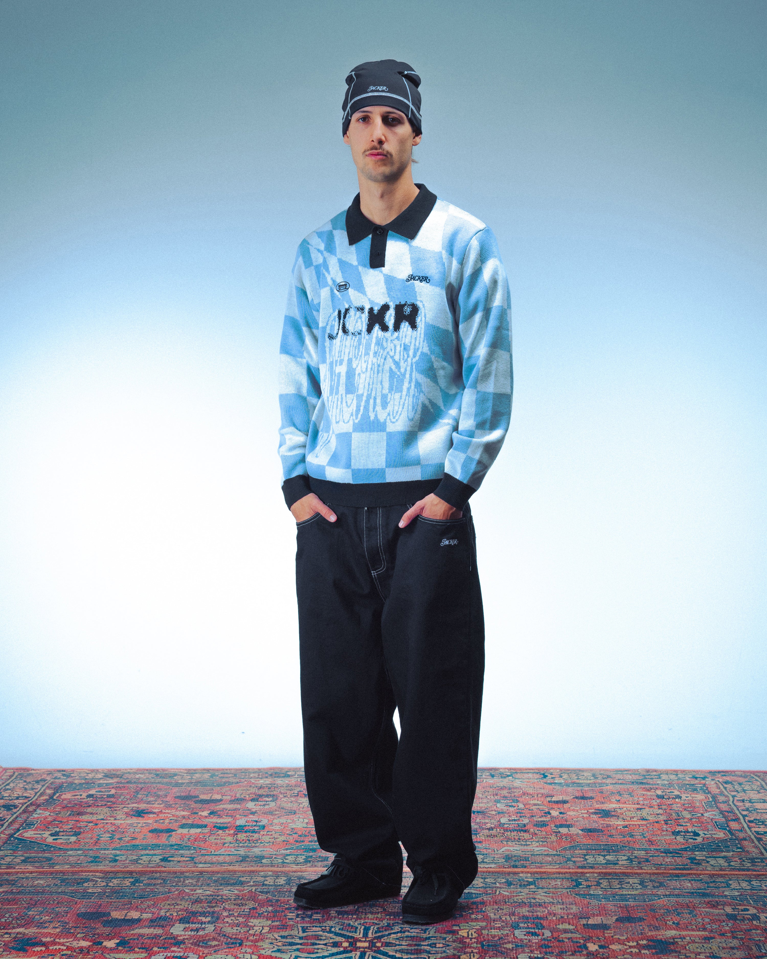 SQUARE POLO - BLUE - Image 5