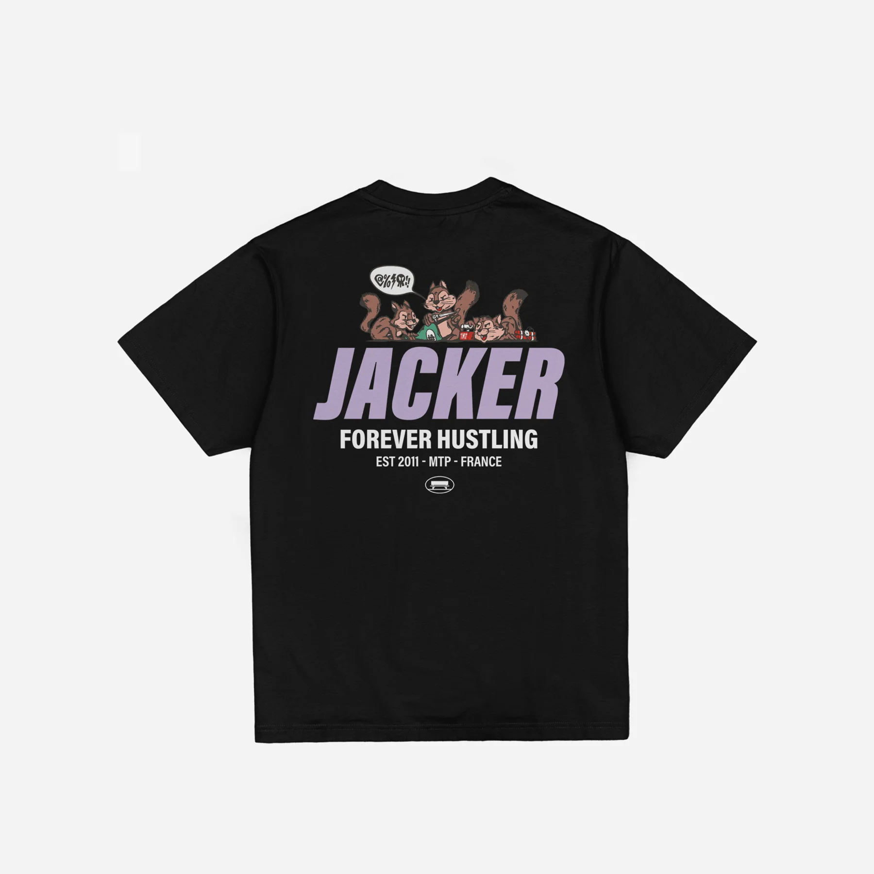 SQUIRREL GANG T-SHIRT - BLACK - Image 2