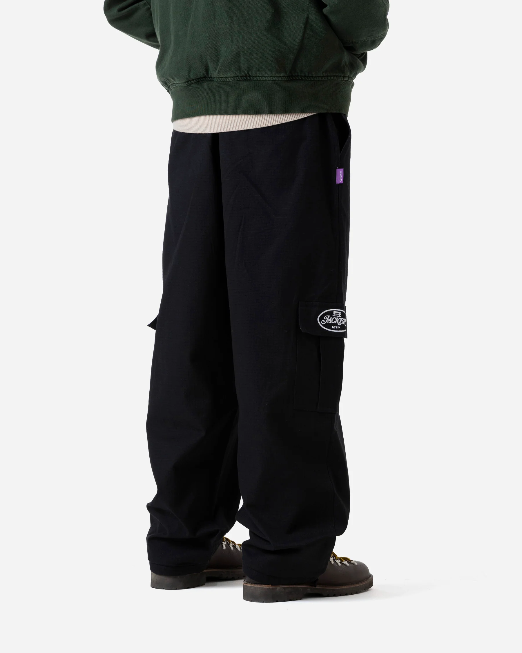 STAMP CARGO PANT - BLACK - Image 4