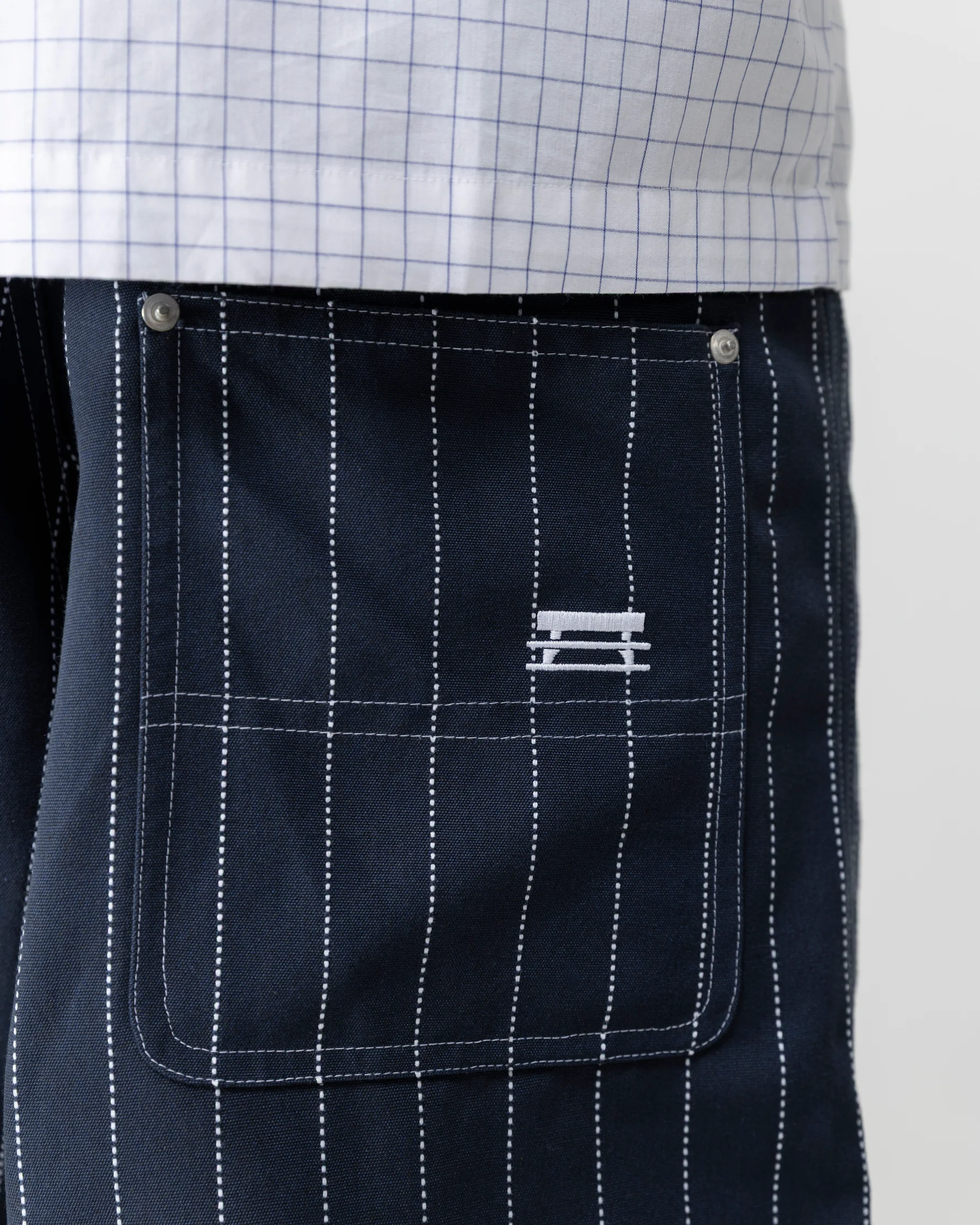 STRIPES BAGGY SHORT - RAW - Image 7