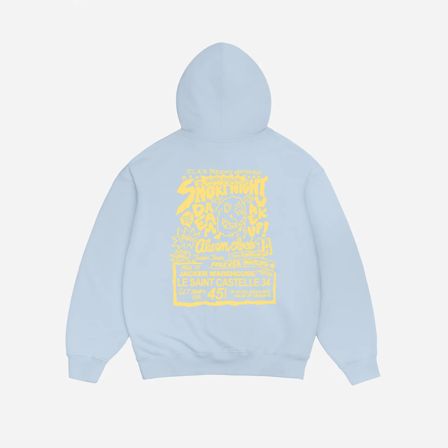 WAKE UP ! HOODIE - BLUE