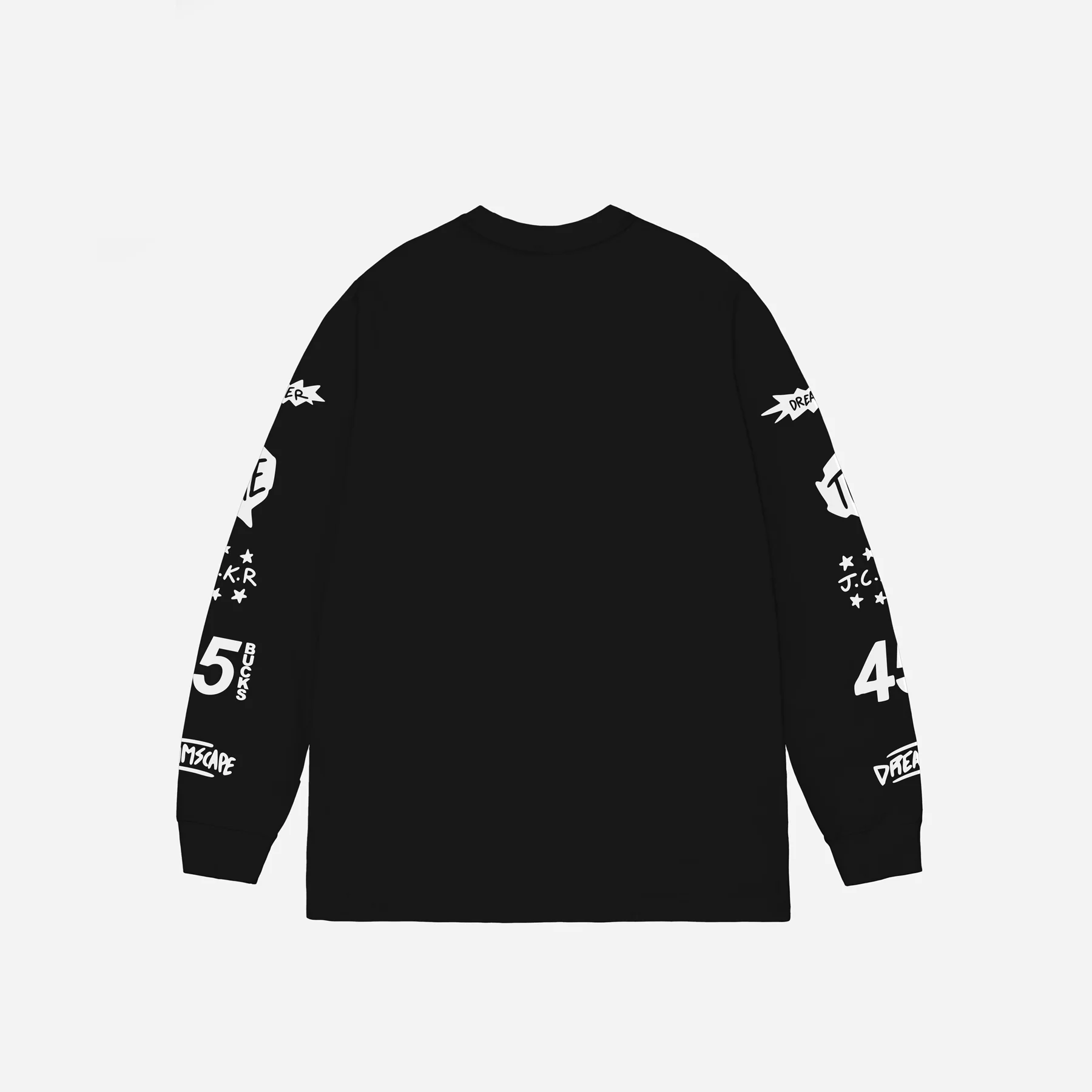 WAKE UP ! LONG SLEEVES - BLACK - Image 3