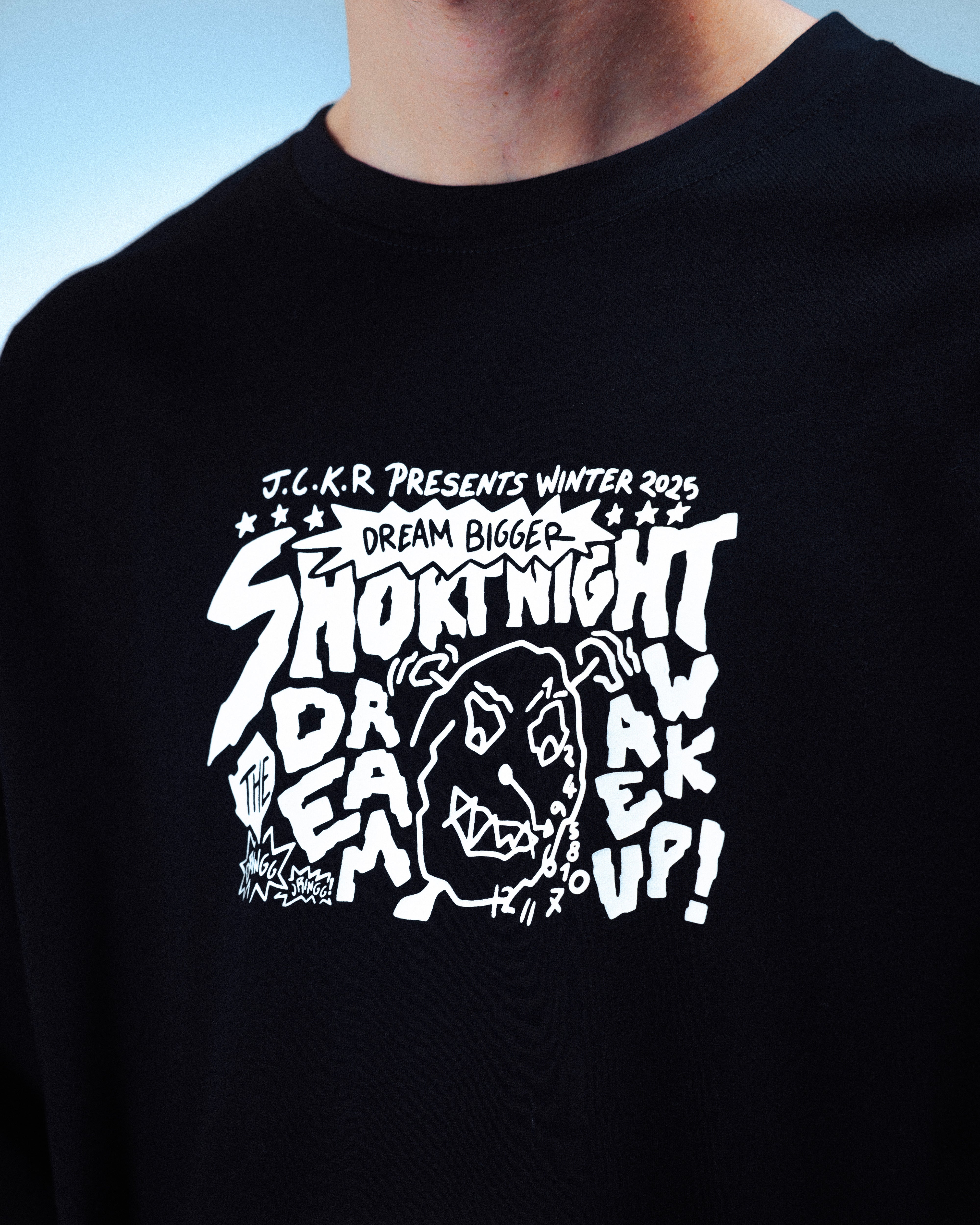WAKE UP ! LONG SLEEVES - BLACK - Image 4