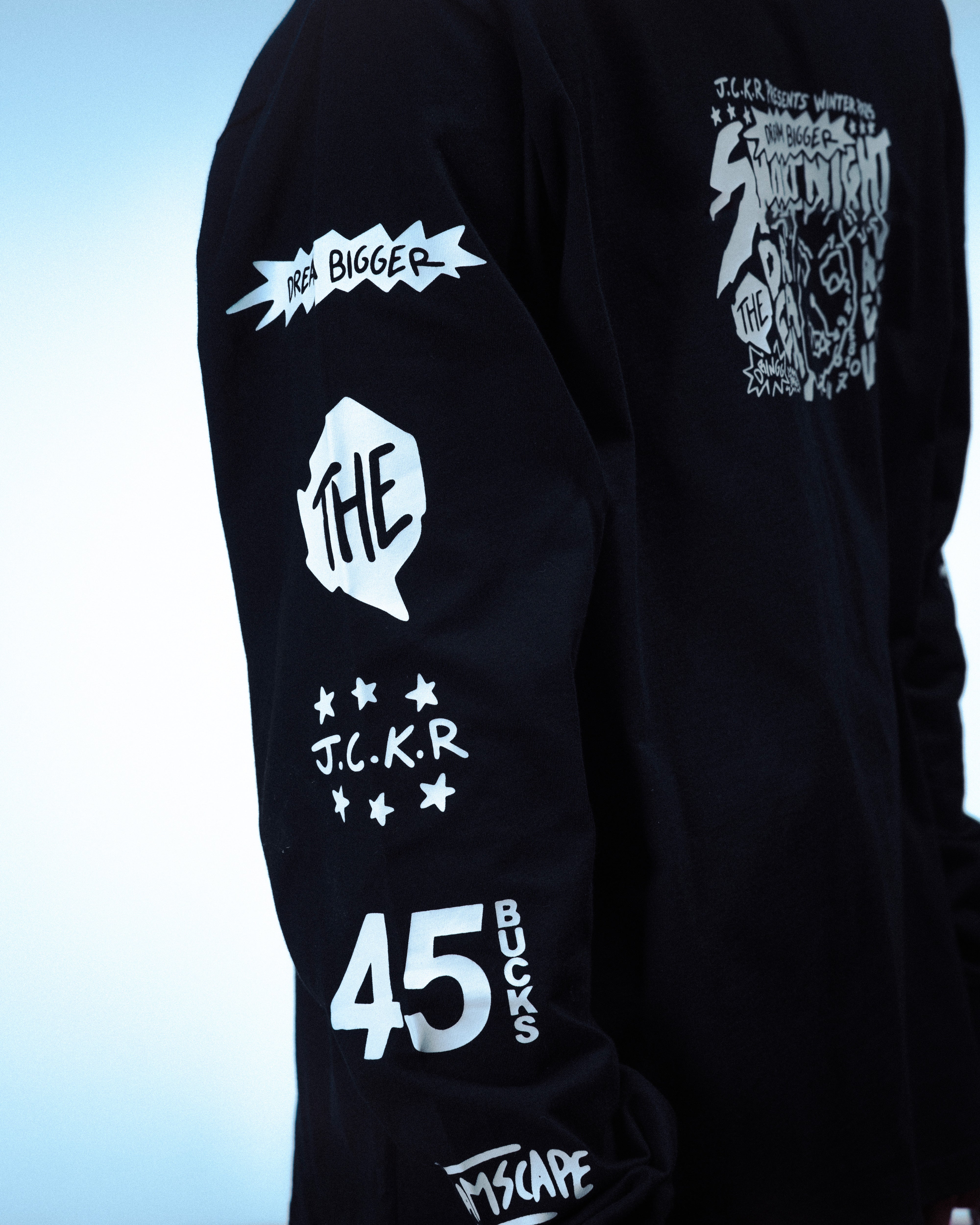WAKE UP ! LONG SLEEVES - BLACK - Image 5