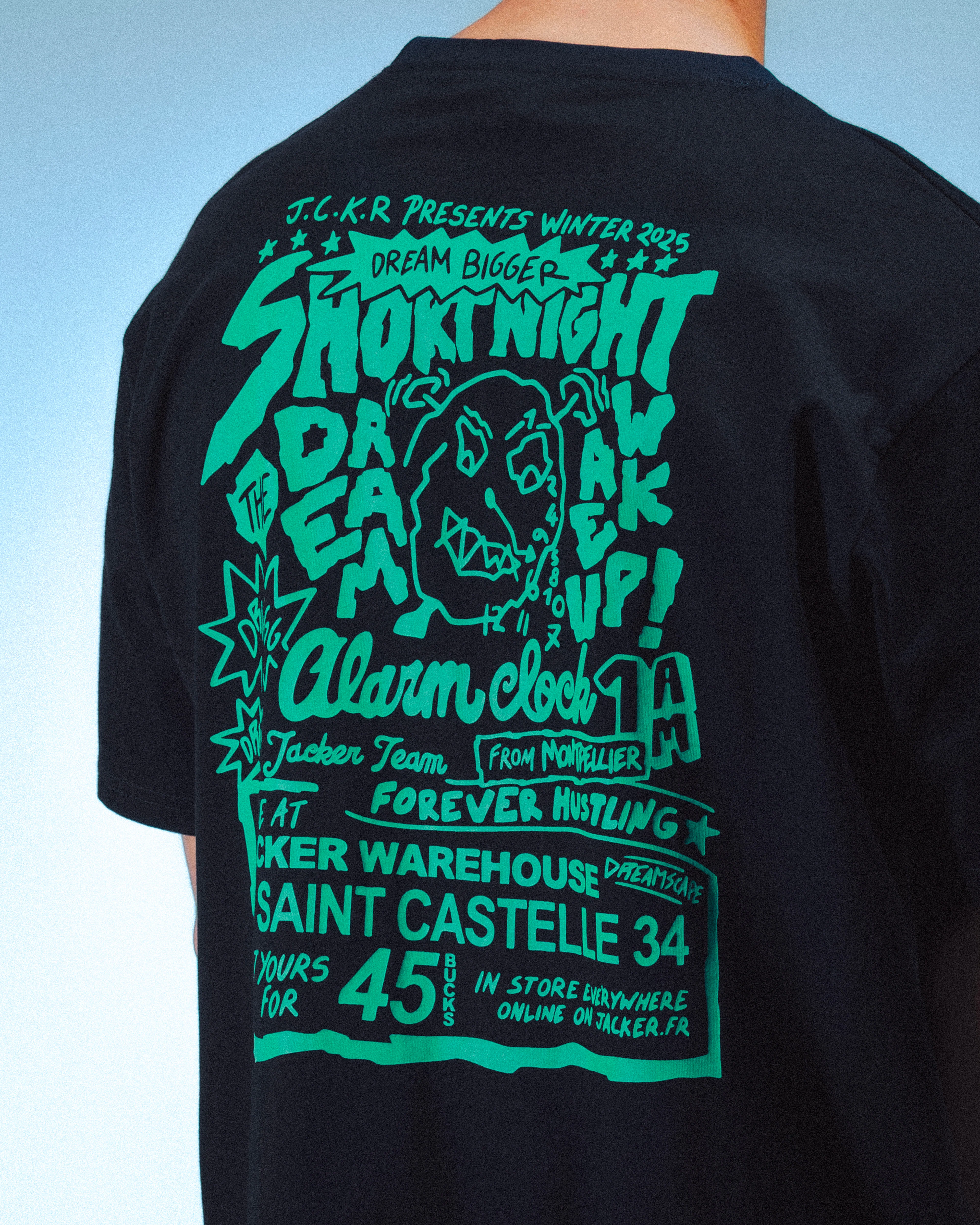 WAKE UP ! T-SHIRT - BLACK - Image 6