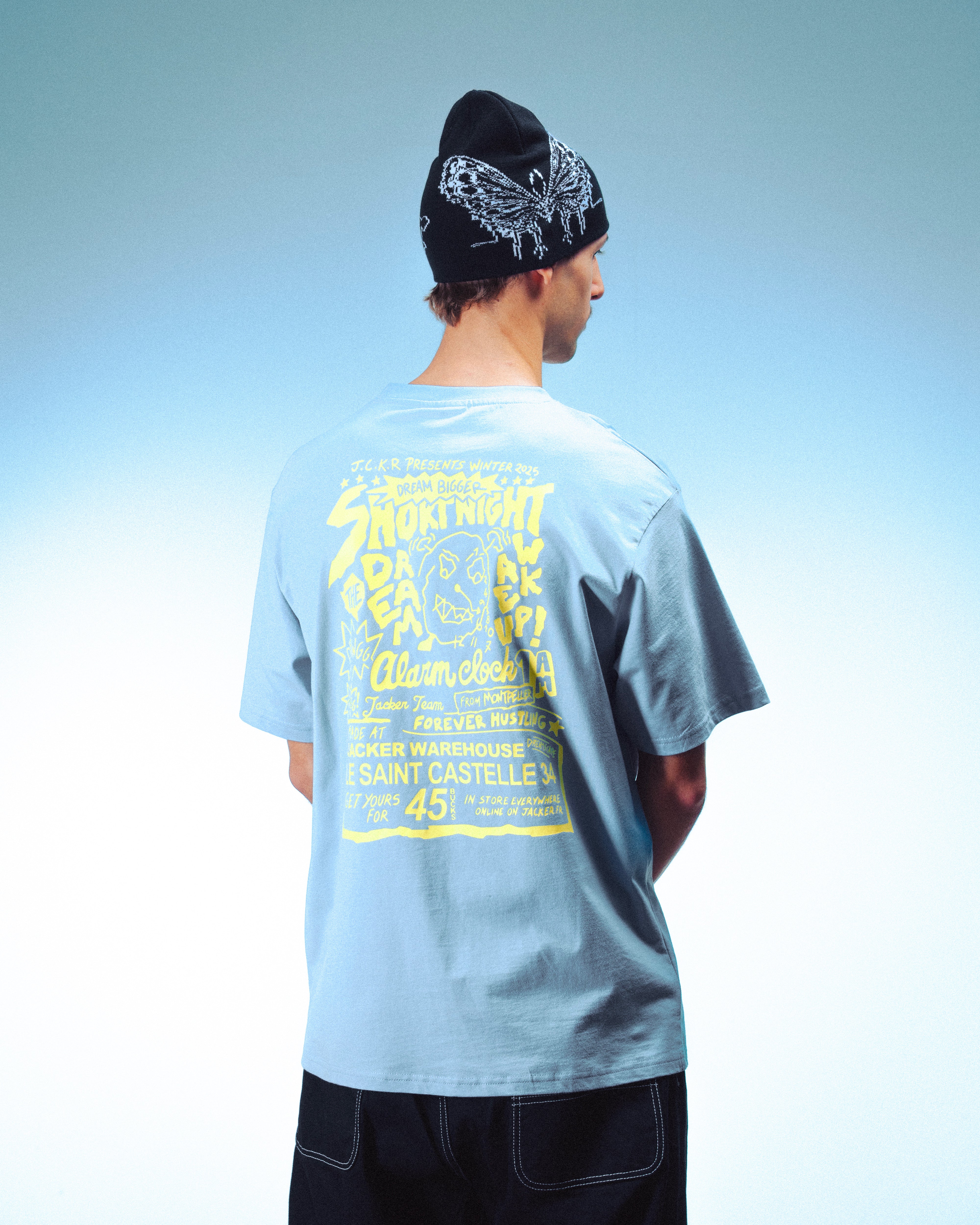 WAKE UP ! T-SHIRT - BLUE - Image 2