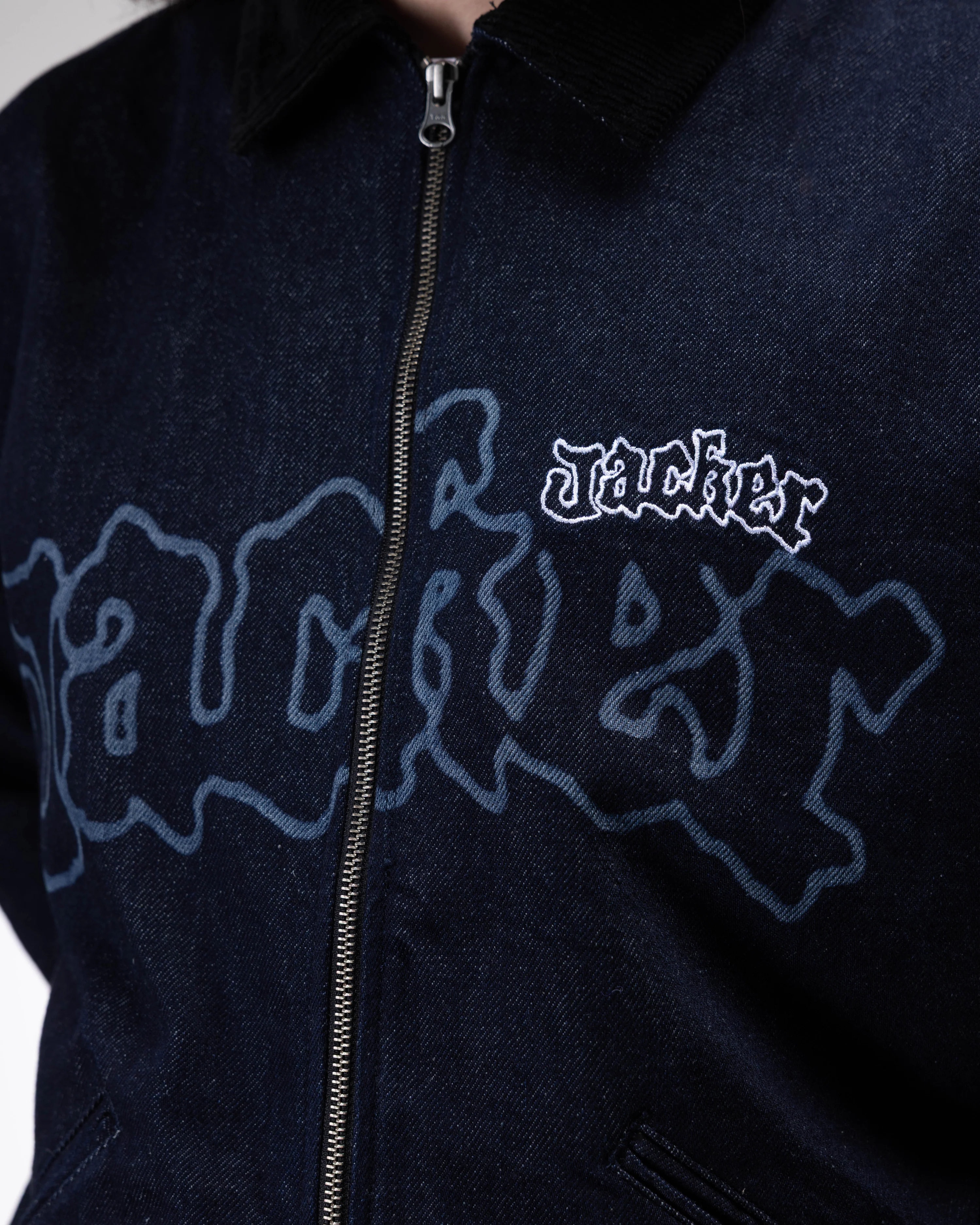 ZHOU FACTORY DENIM JACKET - BLUE - Image 6