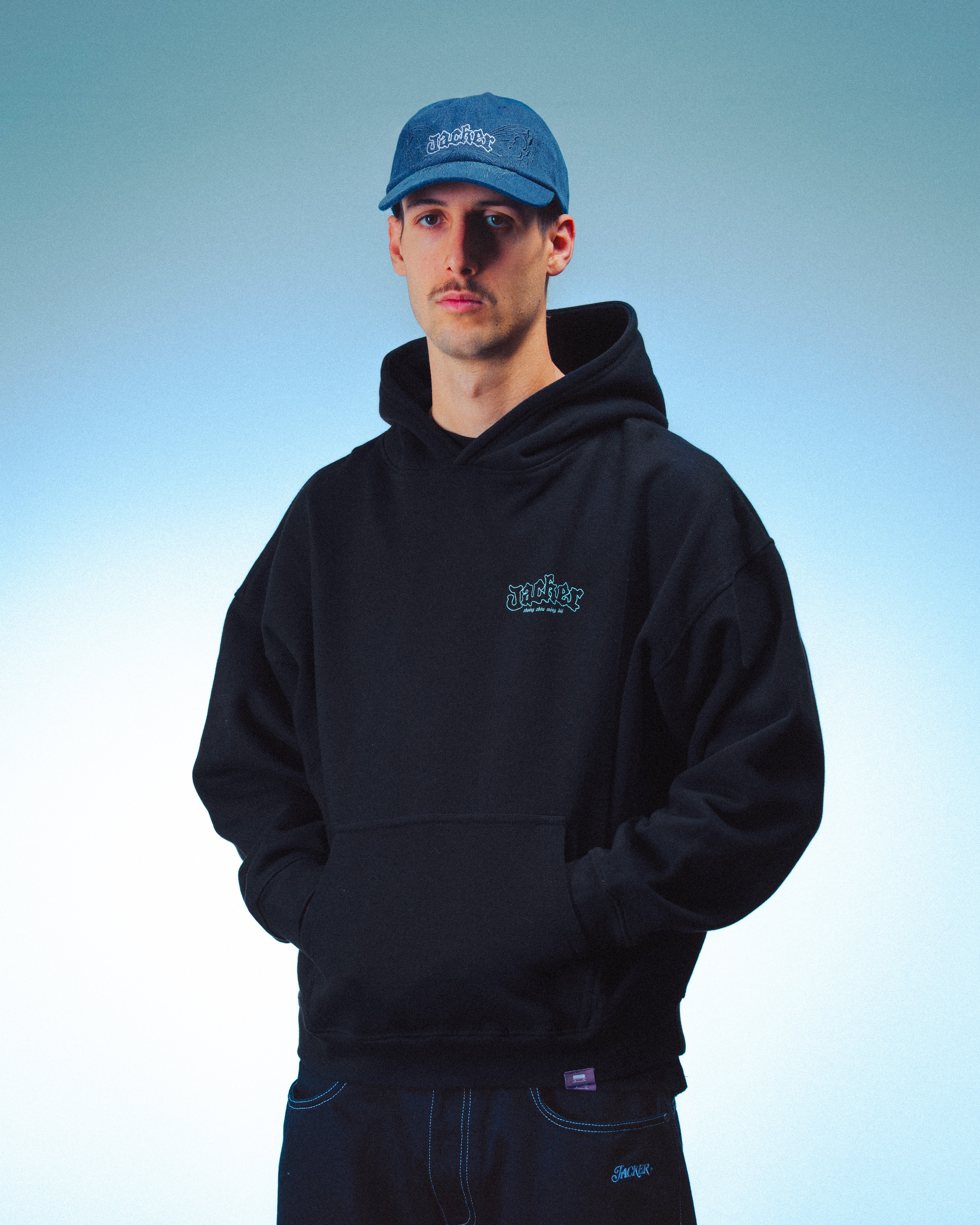 ZHOU HOODIE - BLACK - Image 4