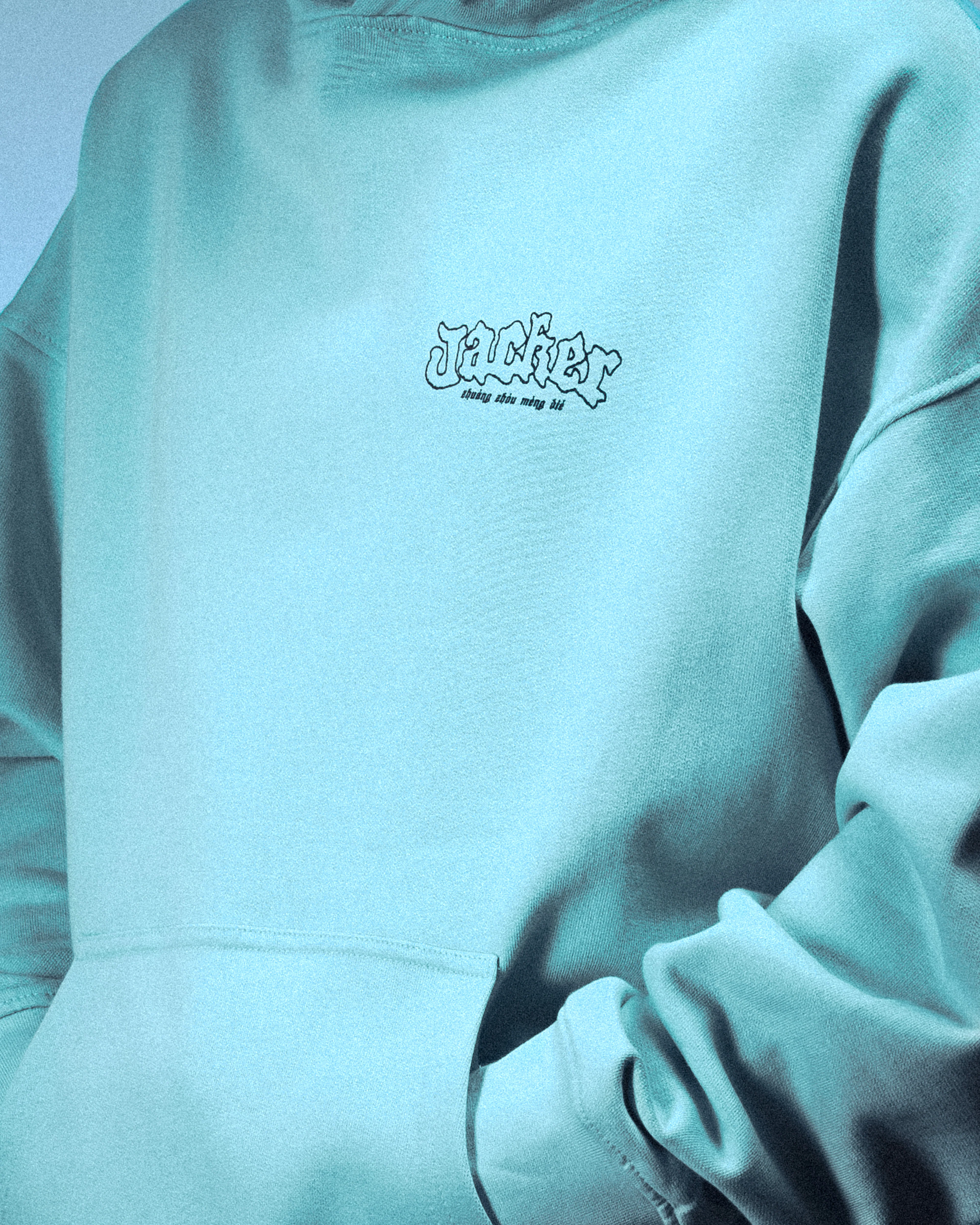 ZHOU HOODIE - BLUE - Image 5