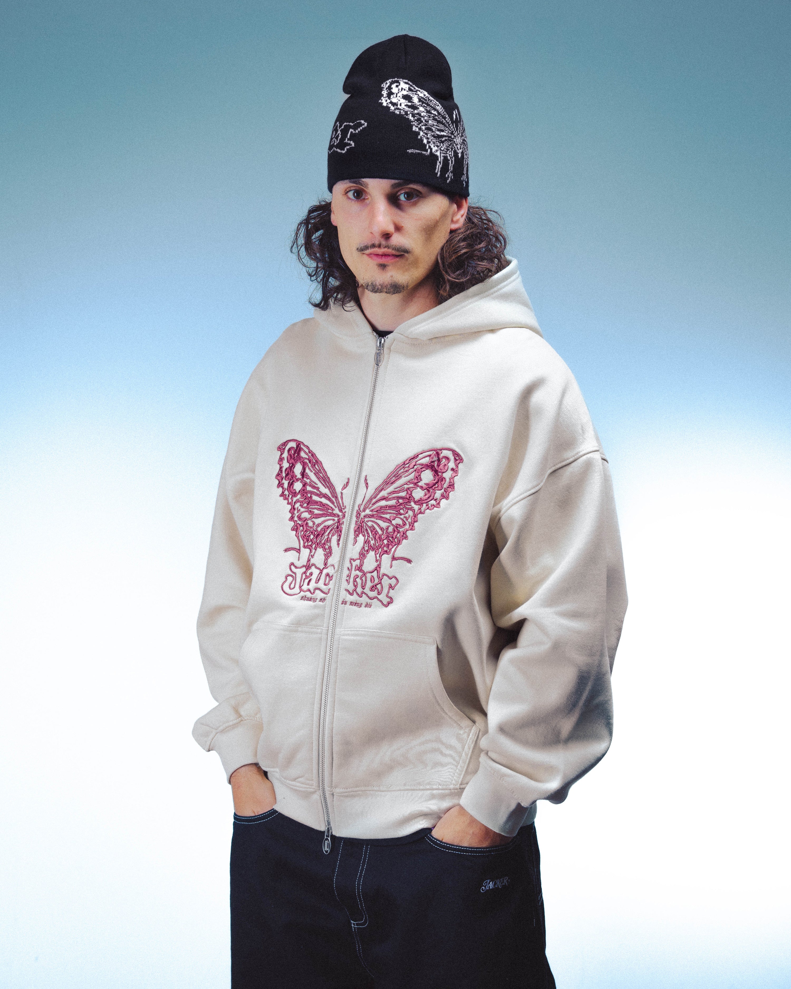 ZHOU ZIP HOODIE - TOFU - Image 3
